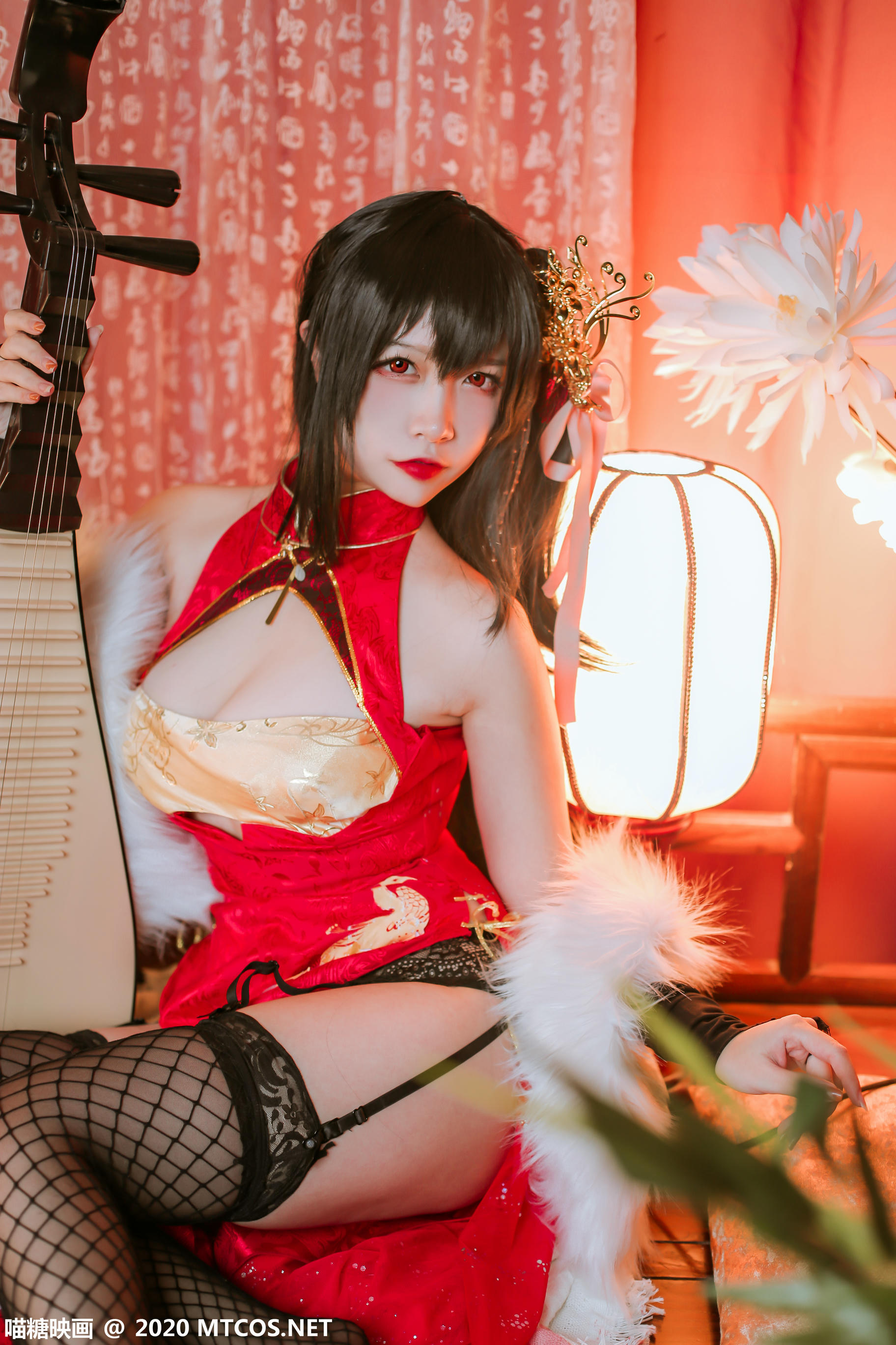 [喵糖映画] HML.018 碧蓝大凤旗袍[41P／592M]_第2集