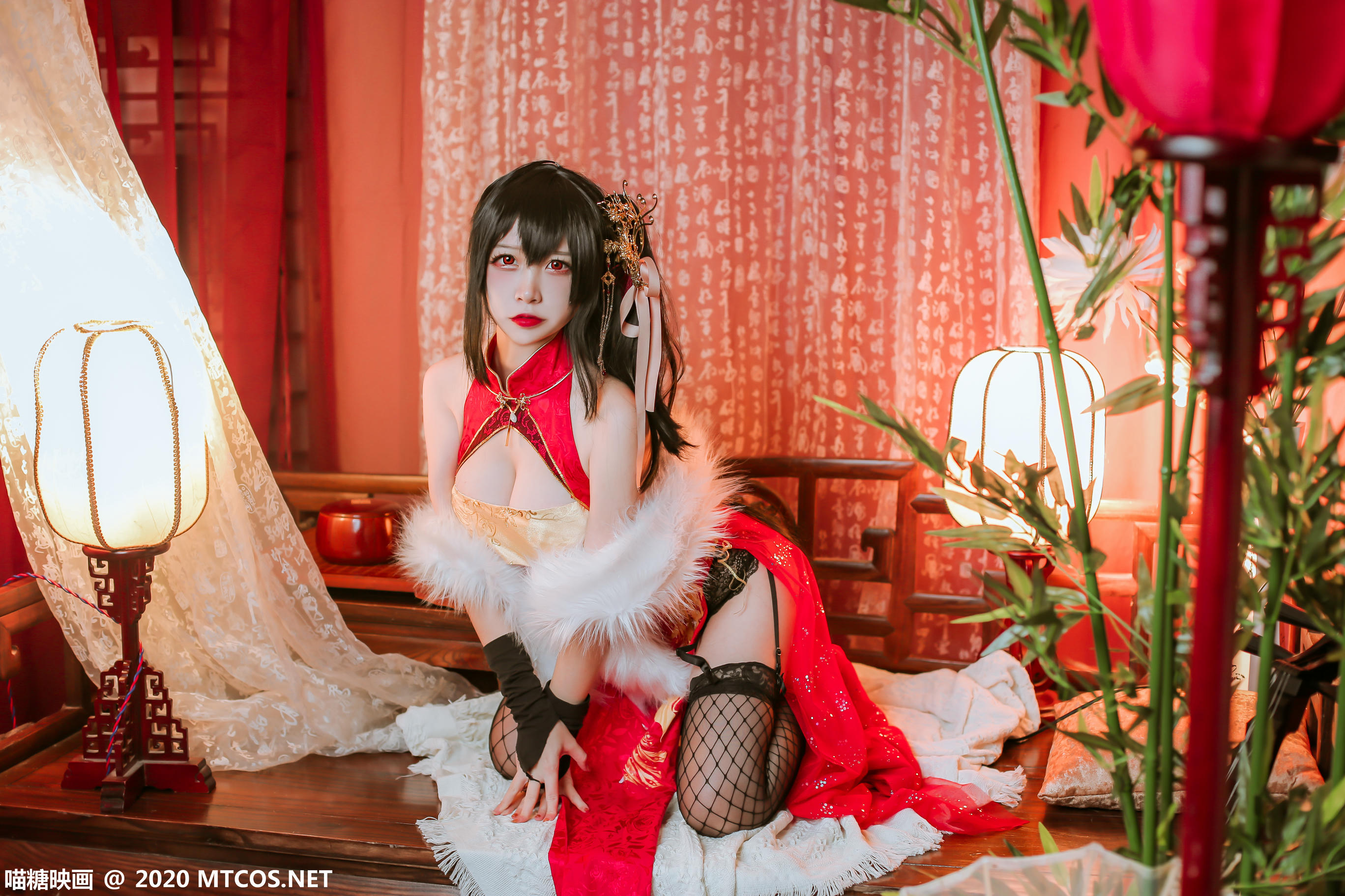 [喵糖映画] HML.018 碧蓝大凤旗袍[41P／592M]_第2集