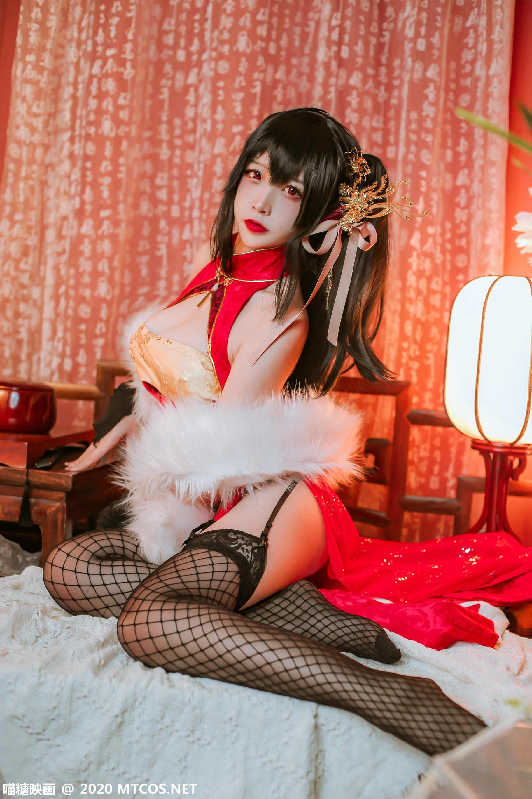 [喵糖映画] HML.018 碧蓝大凤旗袍[41P／592M]_第2集