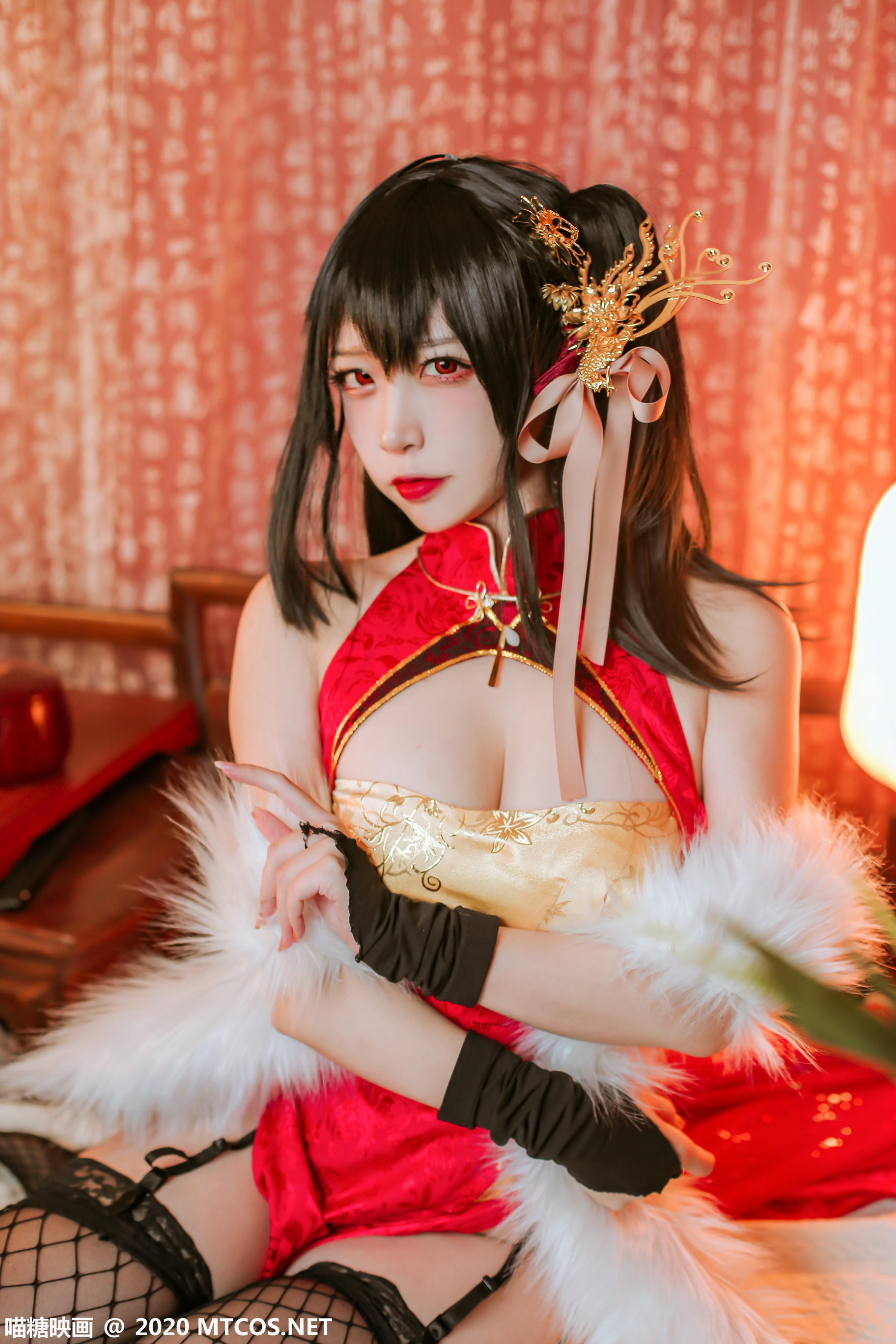 [喵糖映画] HML.018 碧蓝大凤旗袍[41P／592M]_第2集