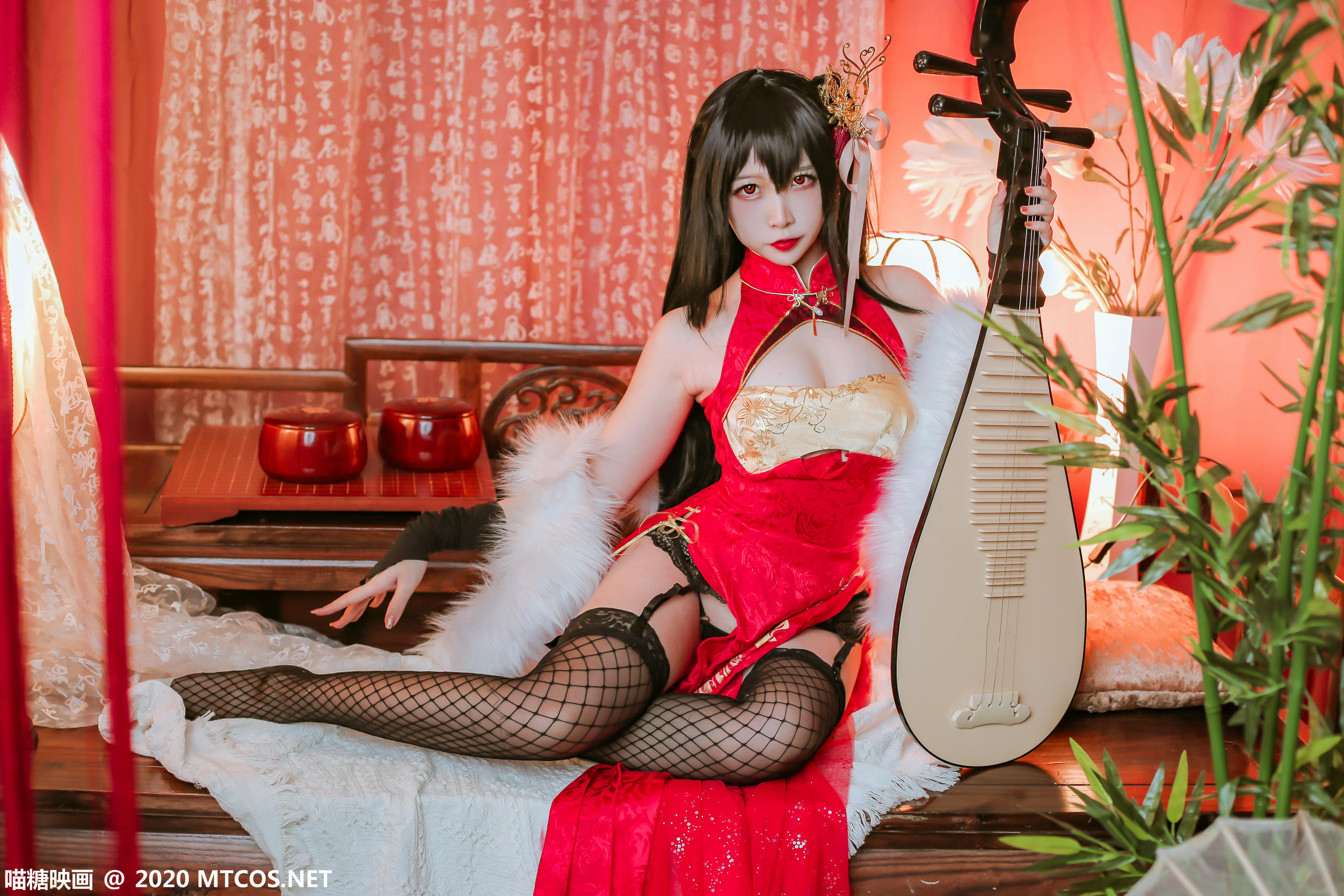 [喵糖映画] HML.018 碧蓝大凤旗袍[41P／592M]_第1集