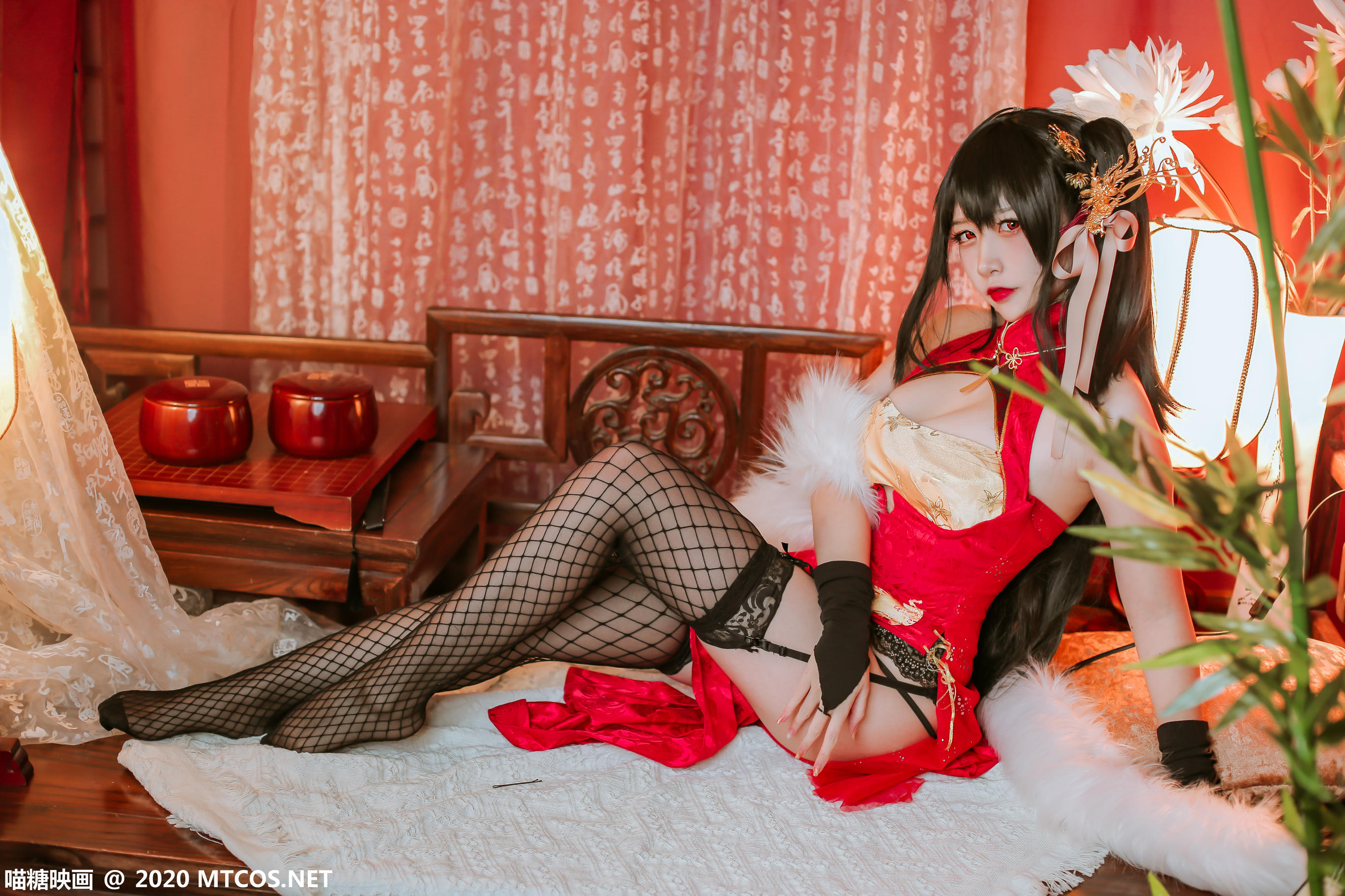 [喵糖映画] HML.018 碧蓝大凤旗袍[41P／592M]_第3集