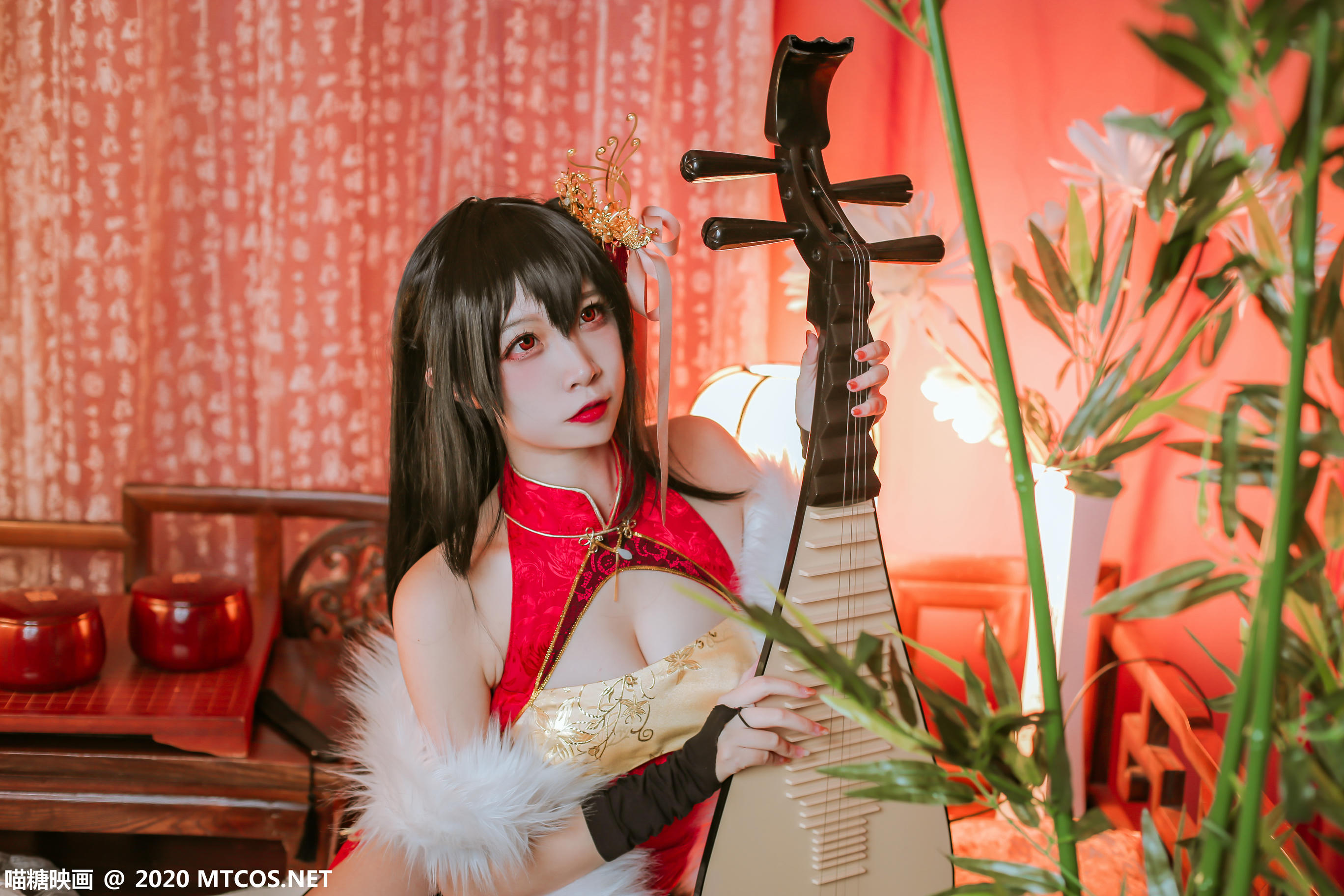 [喵糖映画] HML.018 碧蓝大凤旗袍[41P／592M]_第1集