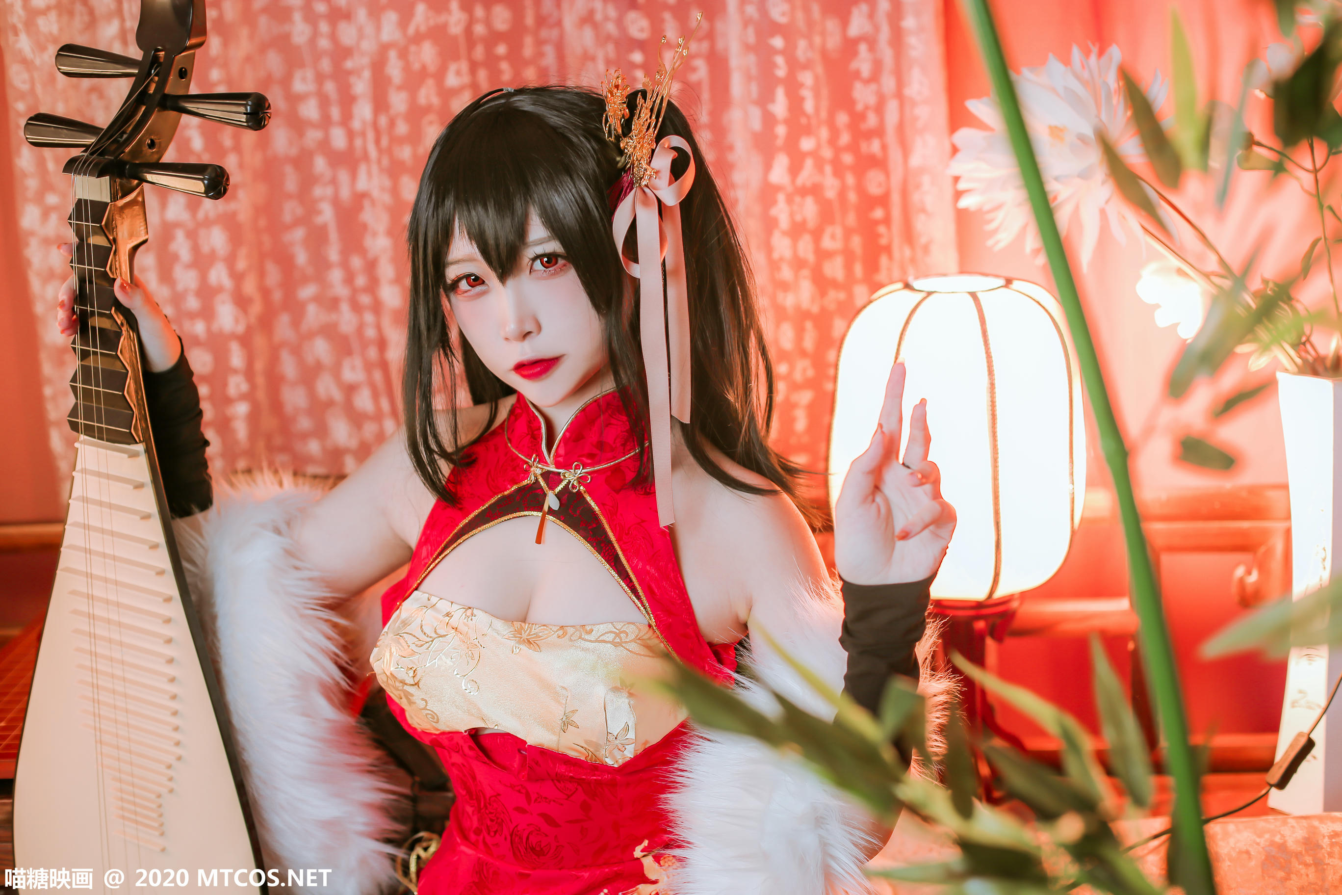 [喵糖映画] HML.018 碧蓝大凤旗袍[41P／592M]_第1集