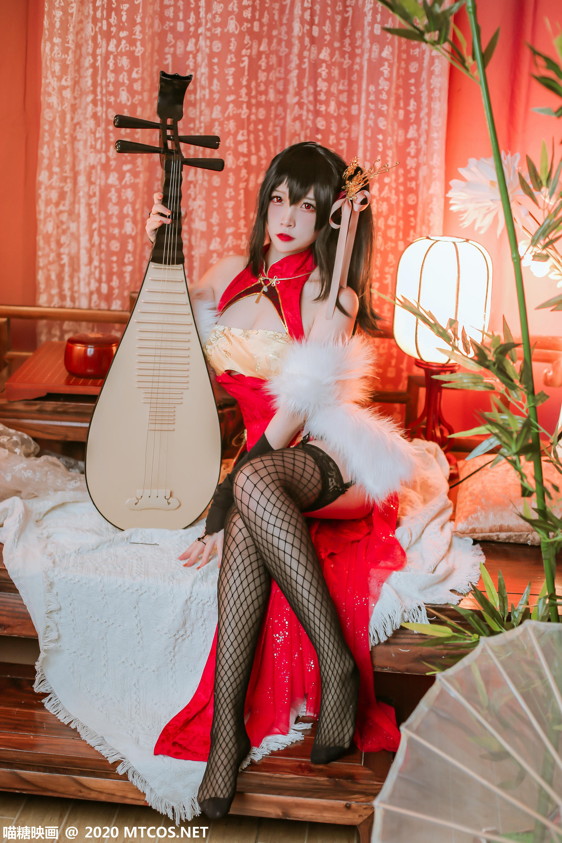 [喵糖映画] HML.018 碧蓝大凤旗袍[41P／592M]_第1集