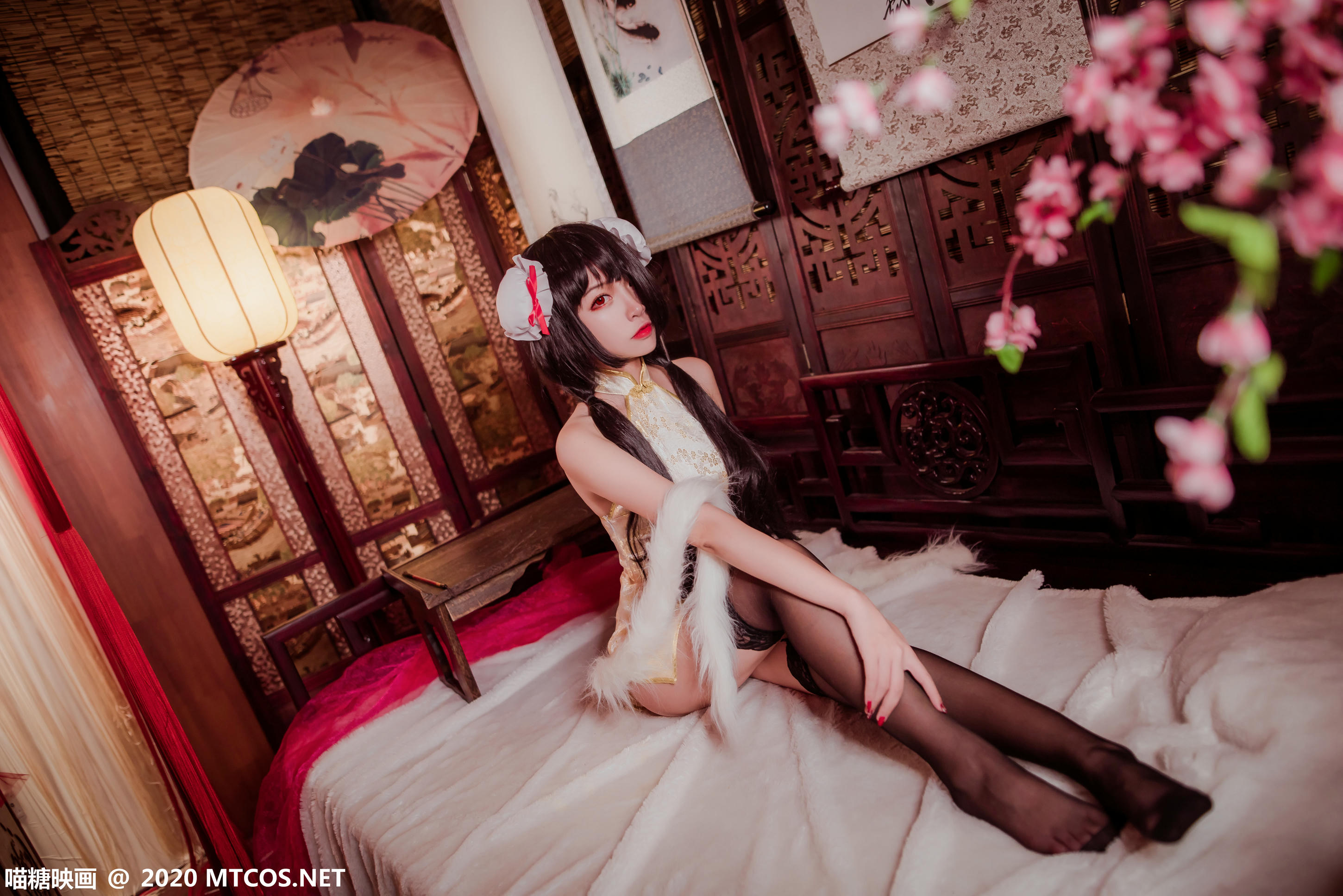 [喵糖映画] HML.019 狂三黑丝旗袍[31P／258M]_第1集