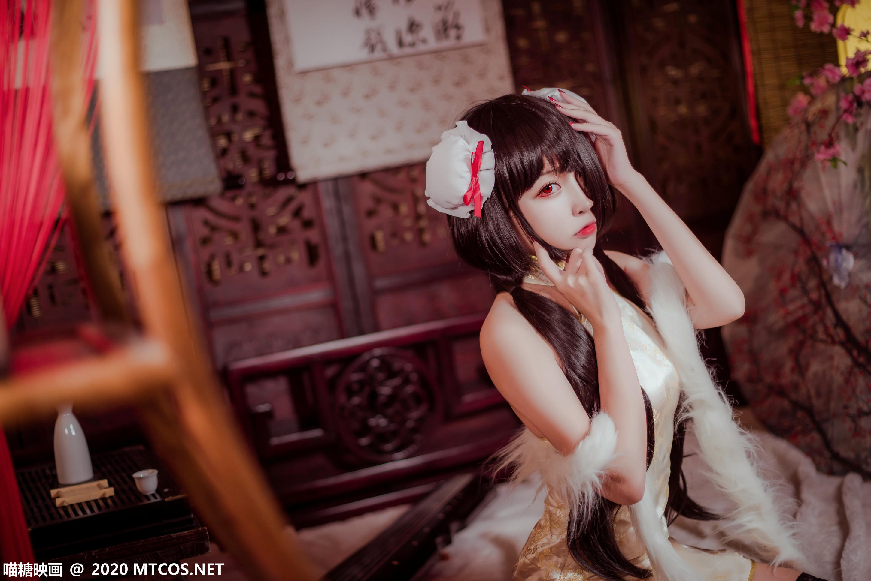 [喵糖映画] HML.019 狂三黑丝旗袍[31P／258M]_第1集