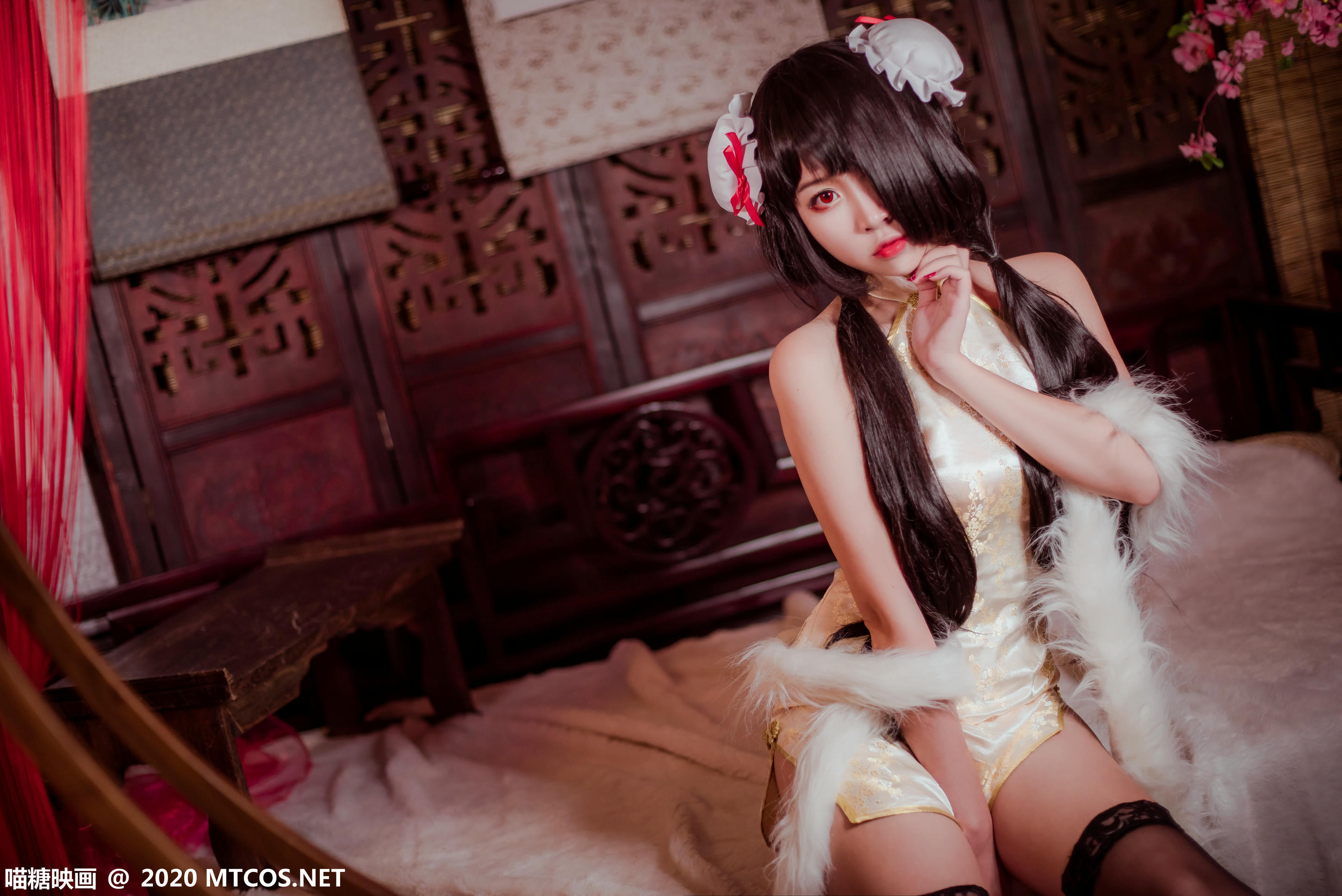 [喵糖映画] HML.019 狂三黑丝旗袍[31P／258M]_第2集