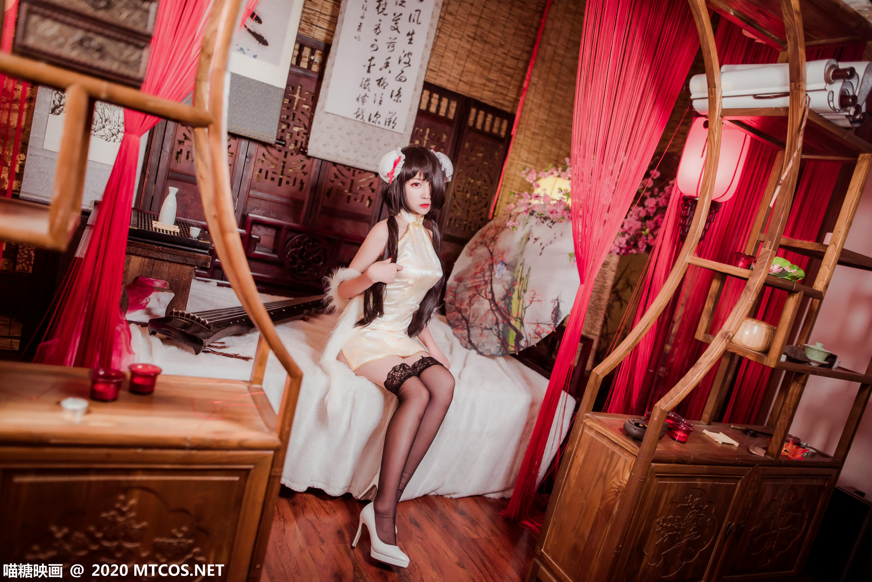 [喵糖映画] HML.019 狂三黑丝旗袍[31P／258M]_第1集