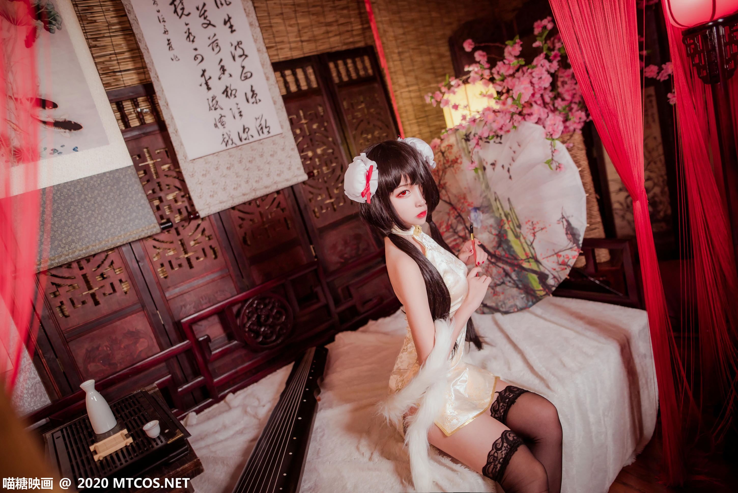 [喵糖映画] HML.019 狂三黑丝旗袍[31P／258M]_第1集