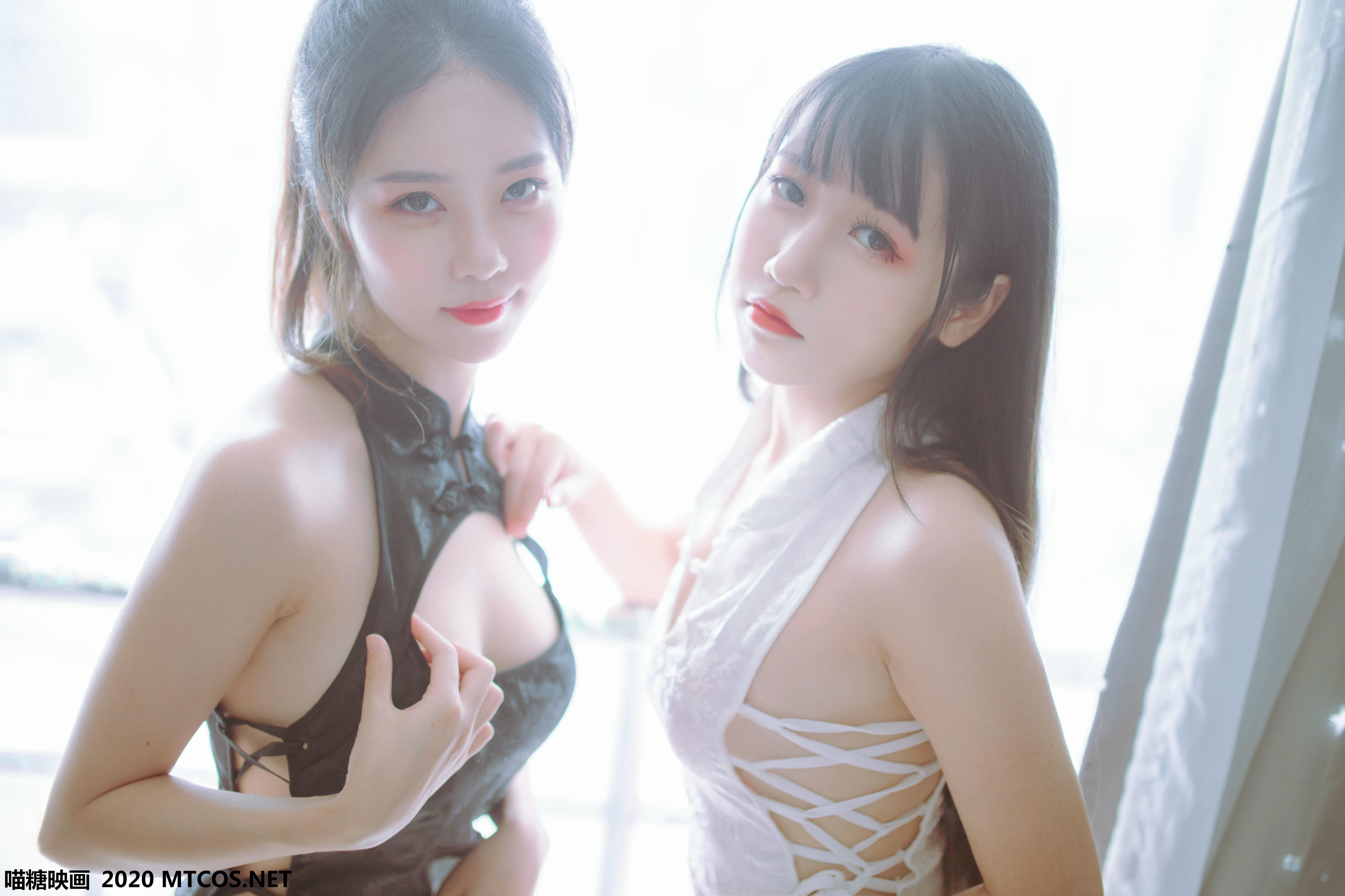 [喵糖映画] VOL.114 黑白旗袍双子[41P／257M]_第2集