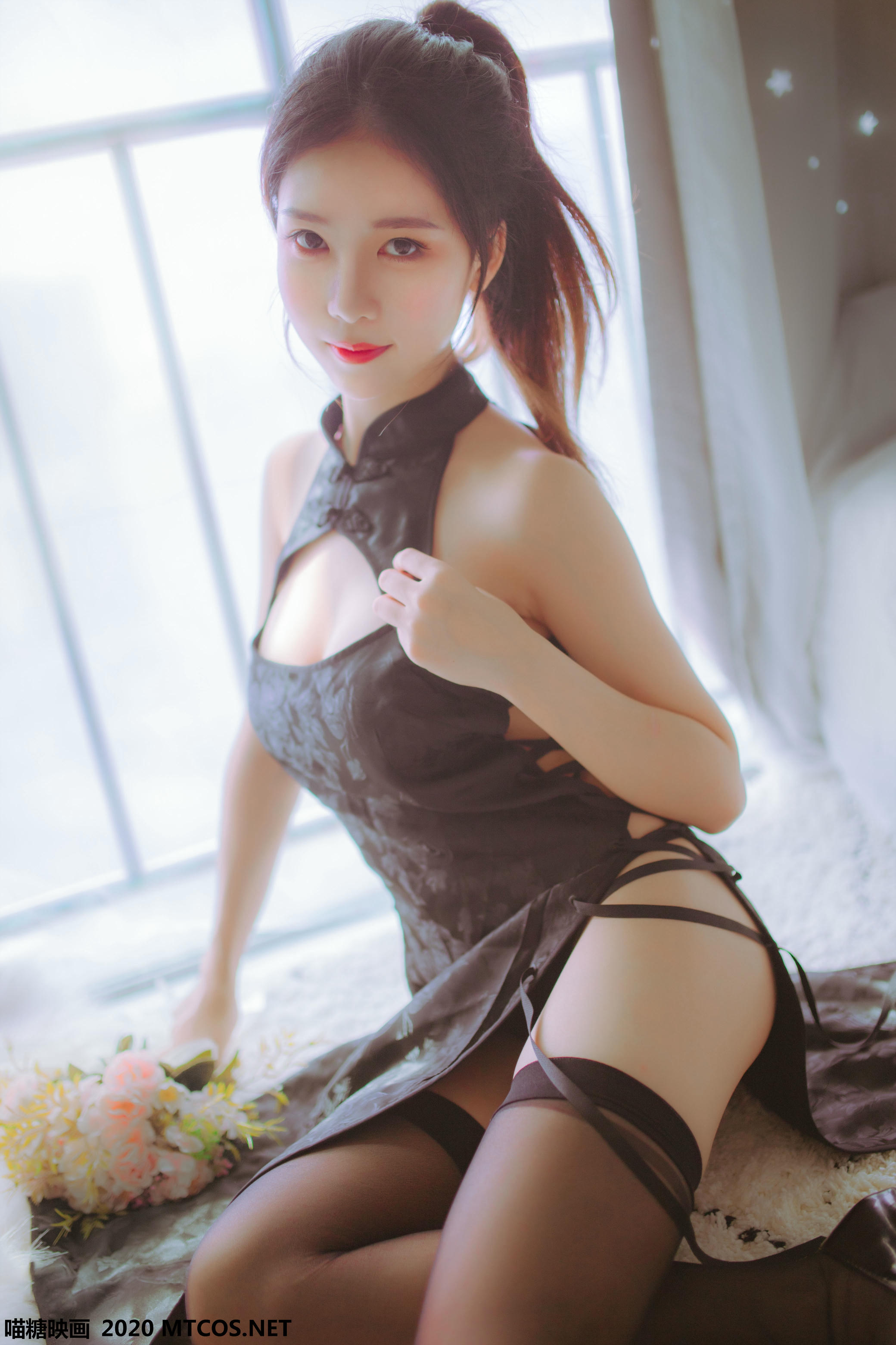 [喵糖映画] VOL.114 黑白旗袍双子[41P／257M]_第1集