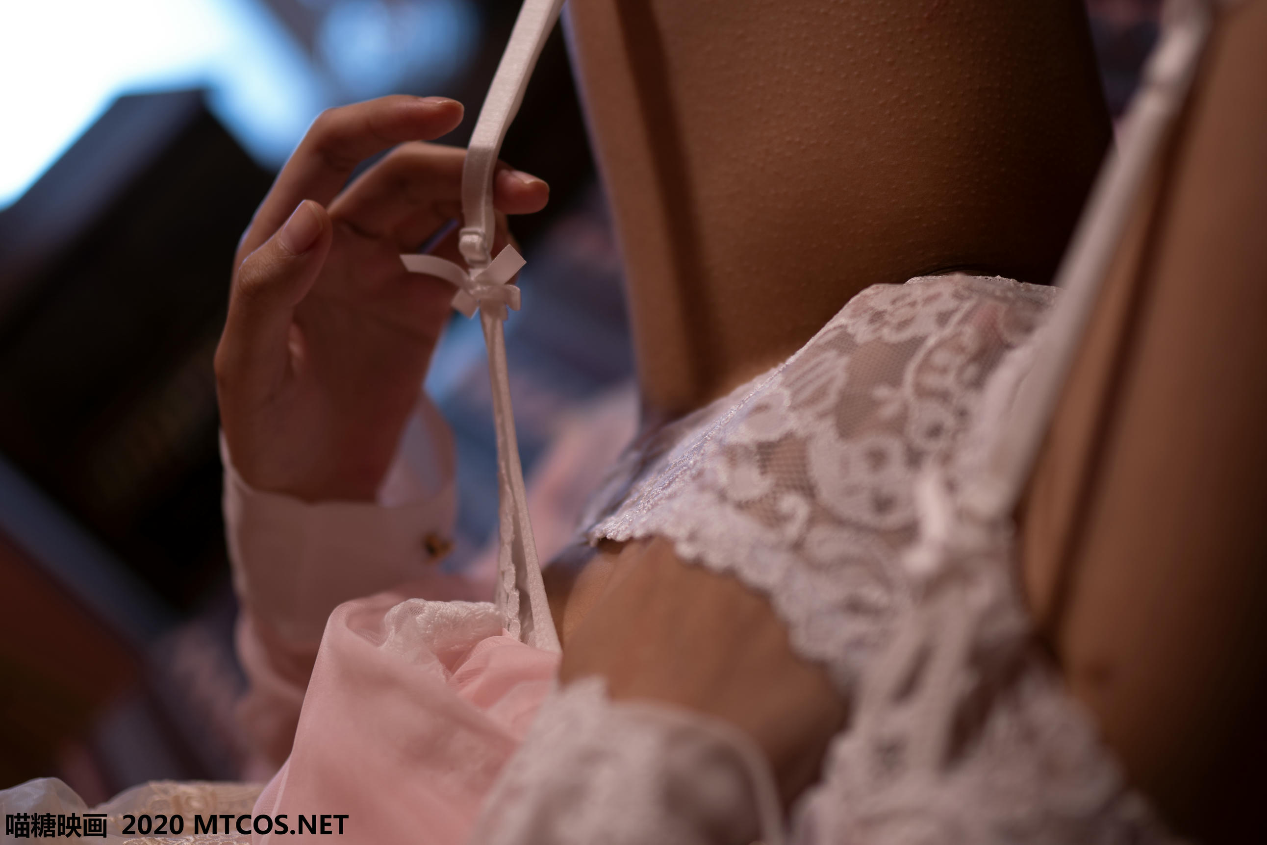 [喵糖映画] VOL.119 粉色猫耳女仆 蠢沫沫[34P／625M]_第1集