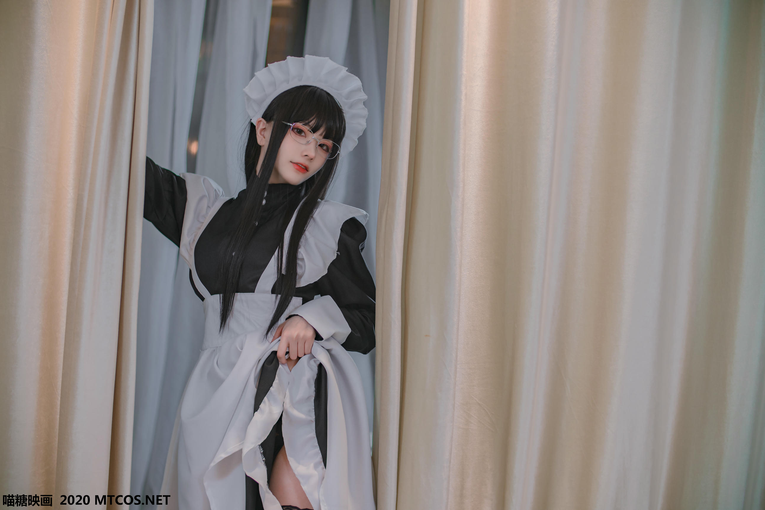 [喵糖映画] VOL.120 女仆眼镜娘[36P／395M]_第1集