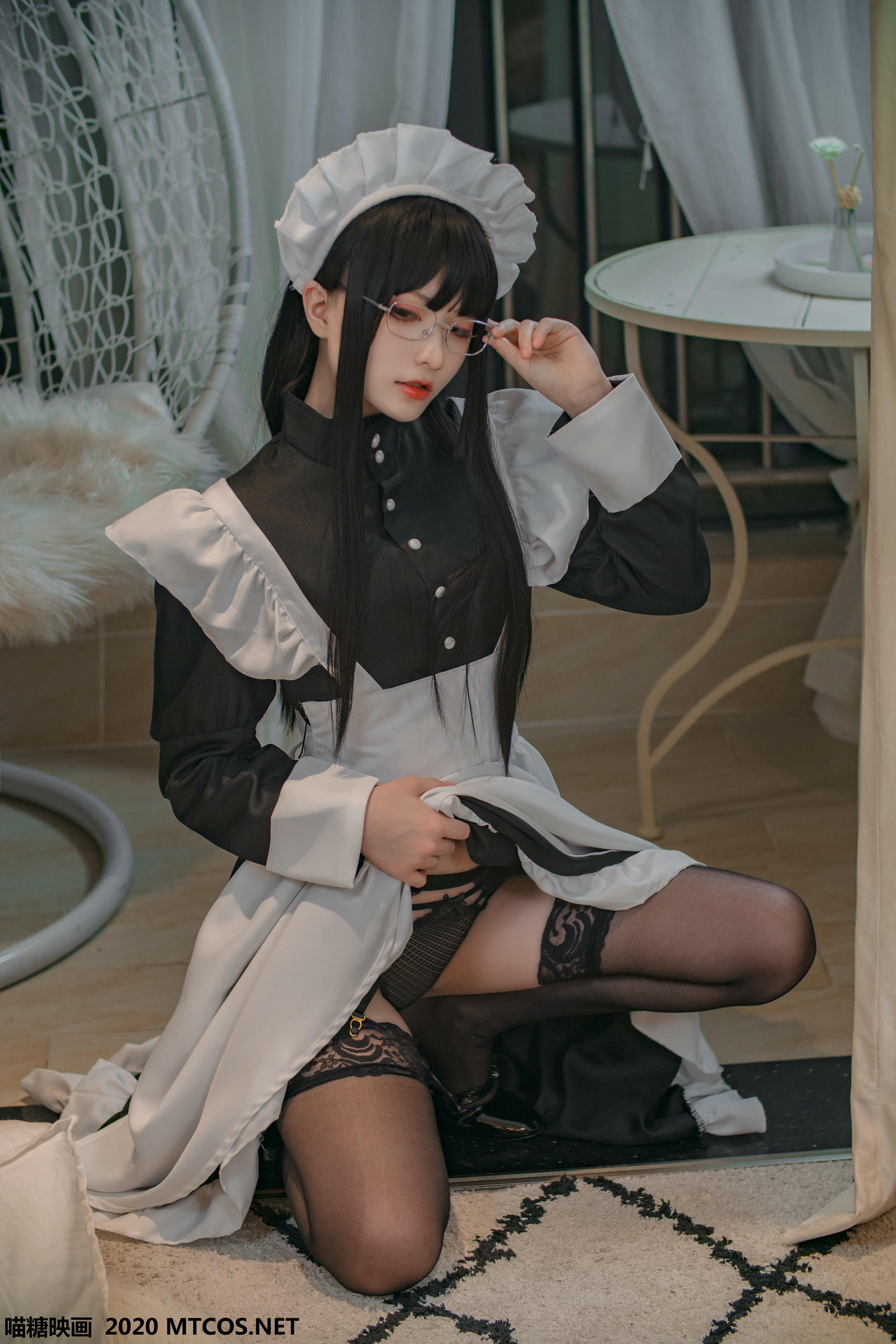 [喵糖映画] VOL.120 女仆眼镜娘[36P／395M]_第1集