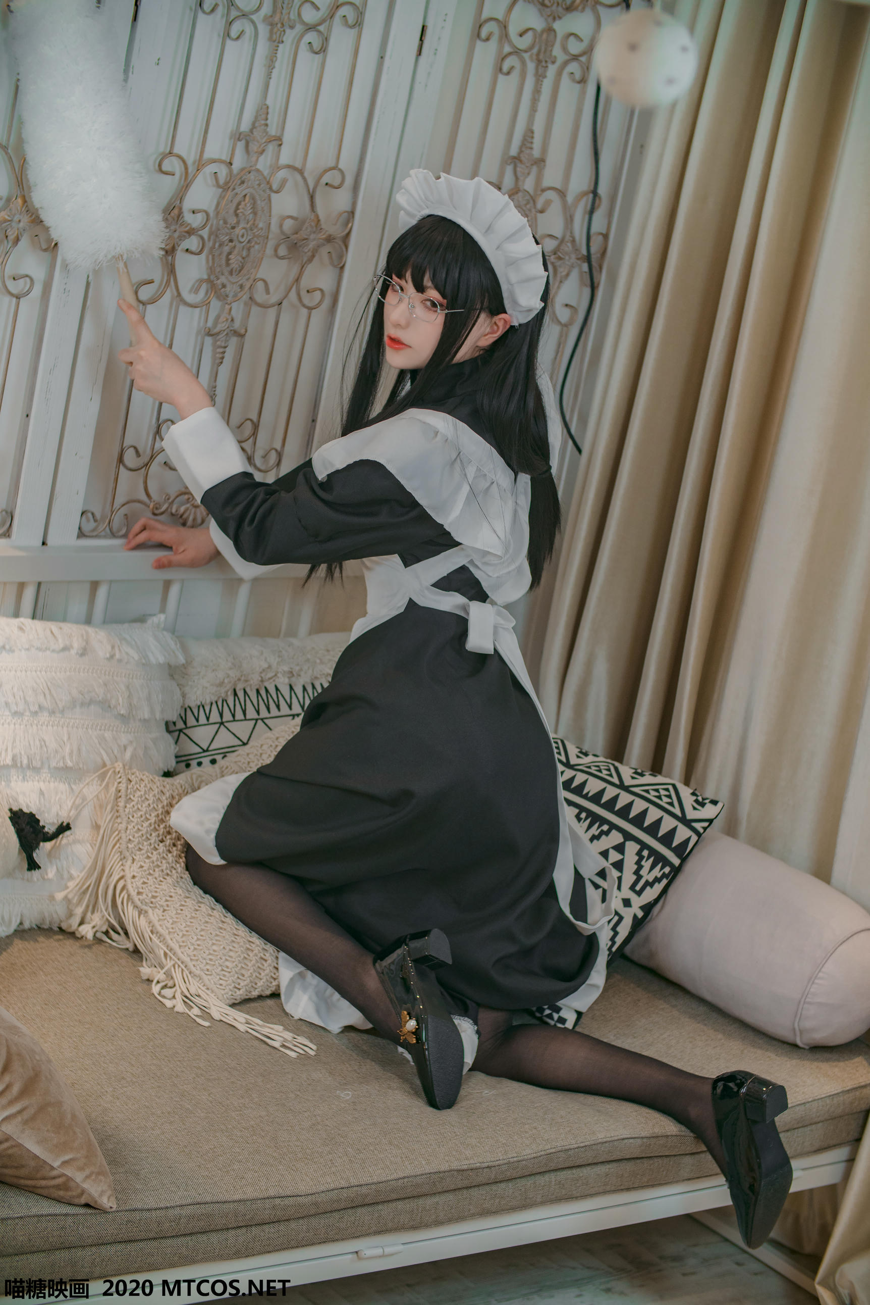 [喵糖映画] VOL.120 女仆眼镜娘[36P／395M]_第1集