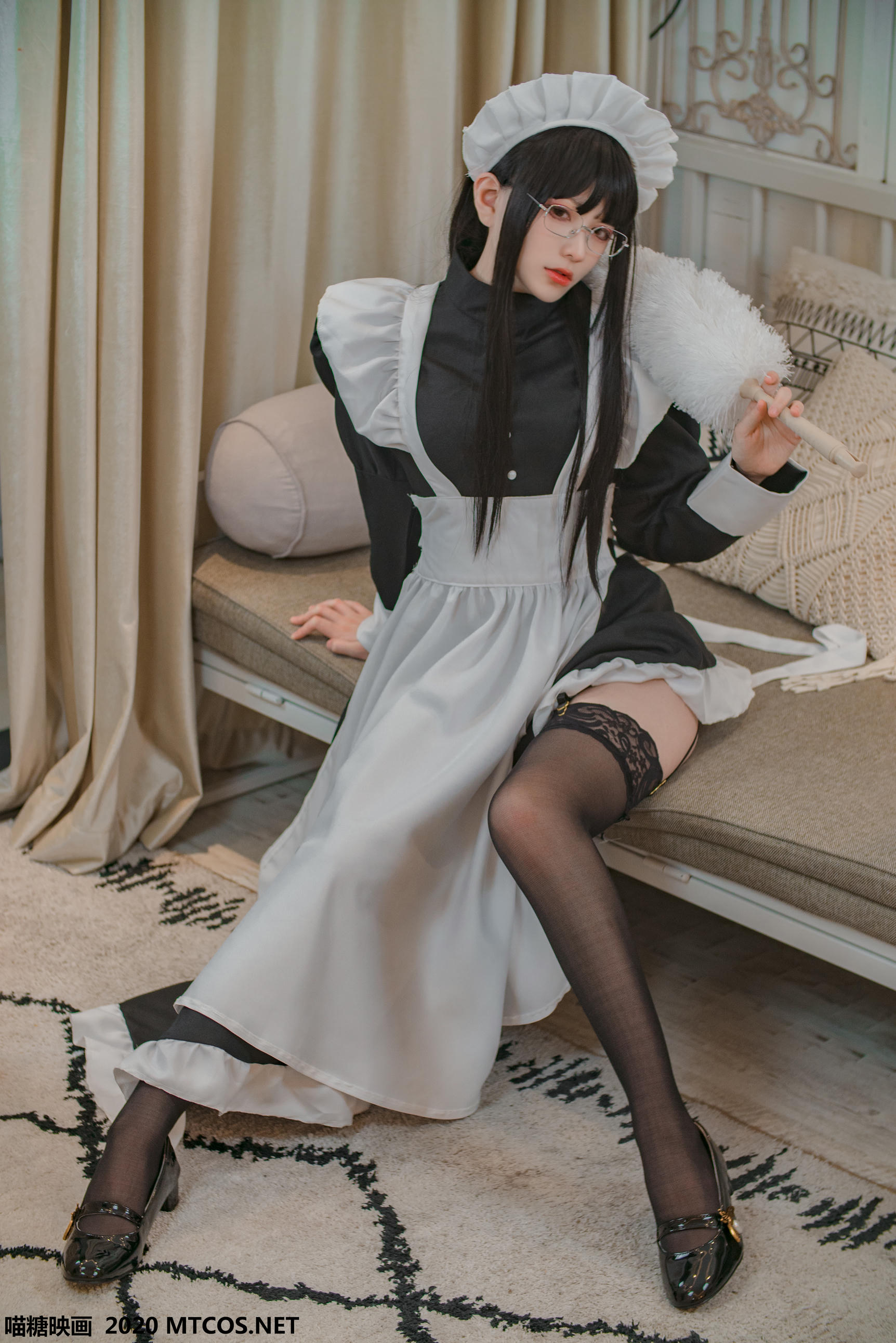 [喵糖映画] VOL.120 女仆眼镜娘[36P／395M]_第1集