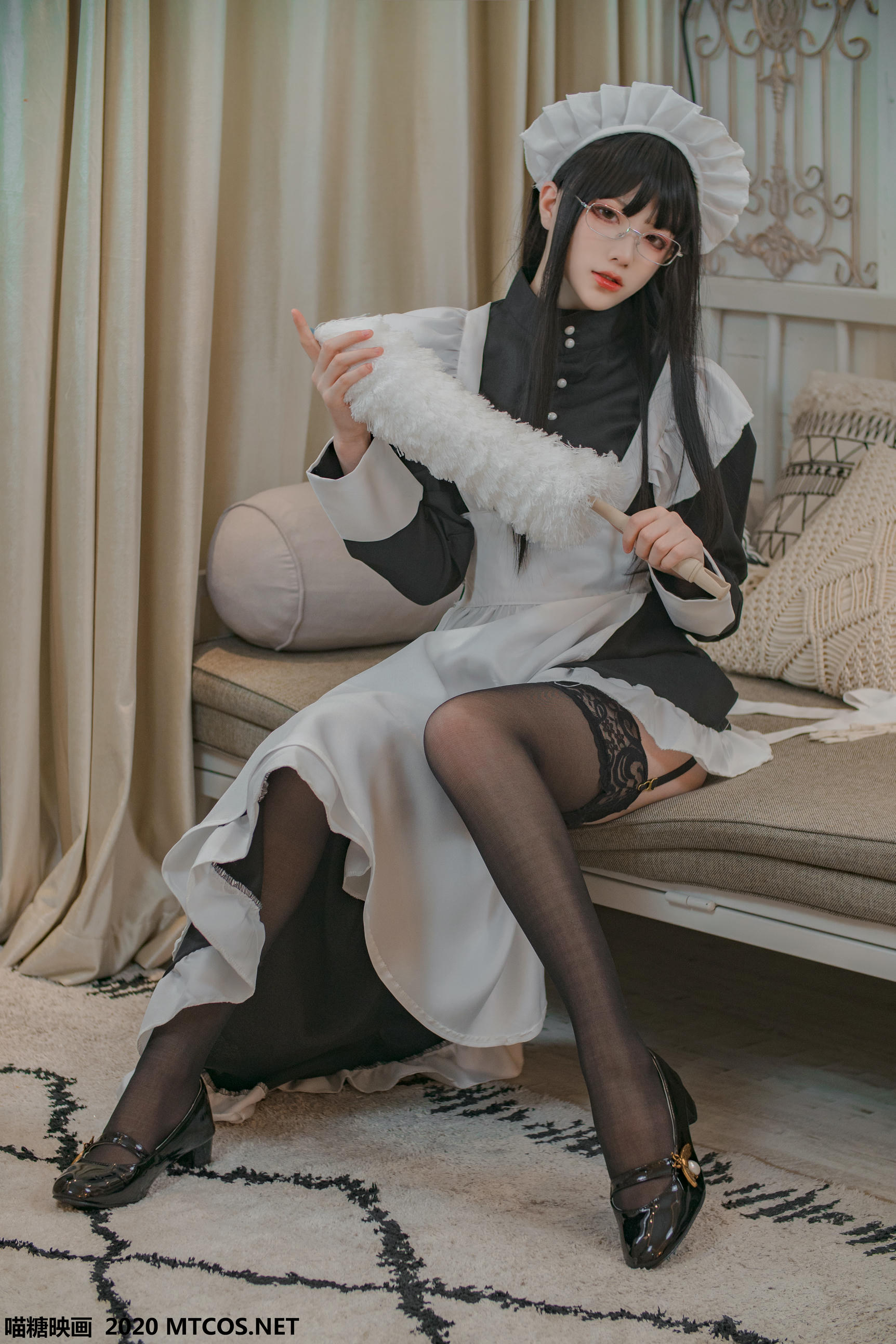 [喵糖映画] VOL.120 女仆眼镜娘[36P／395M]_第1集