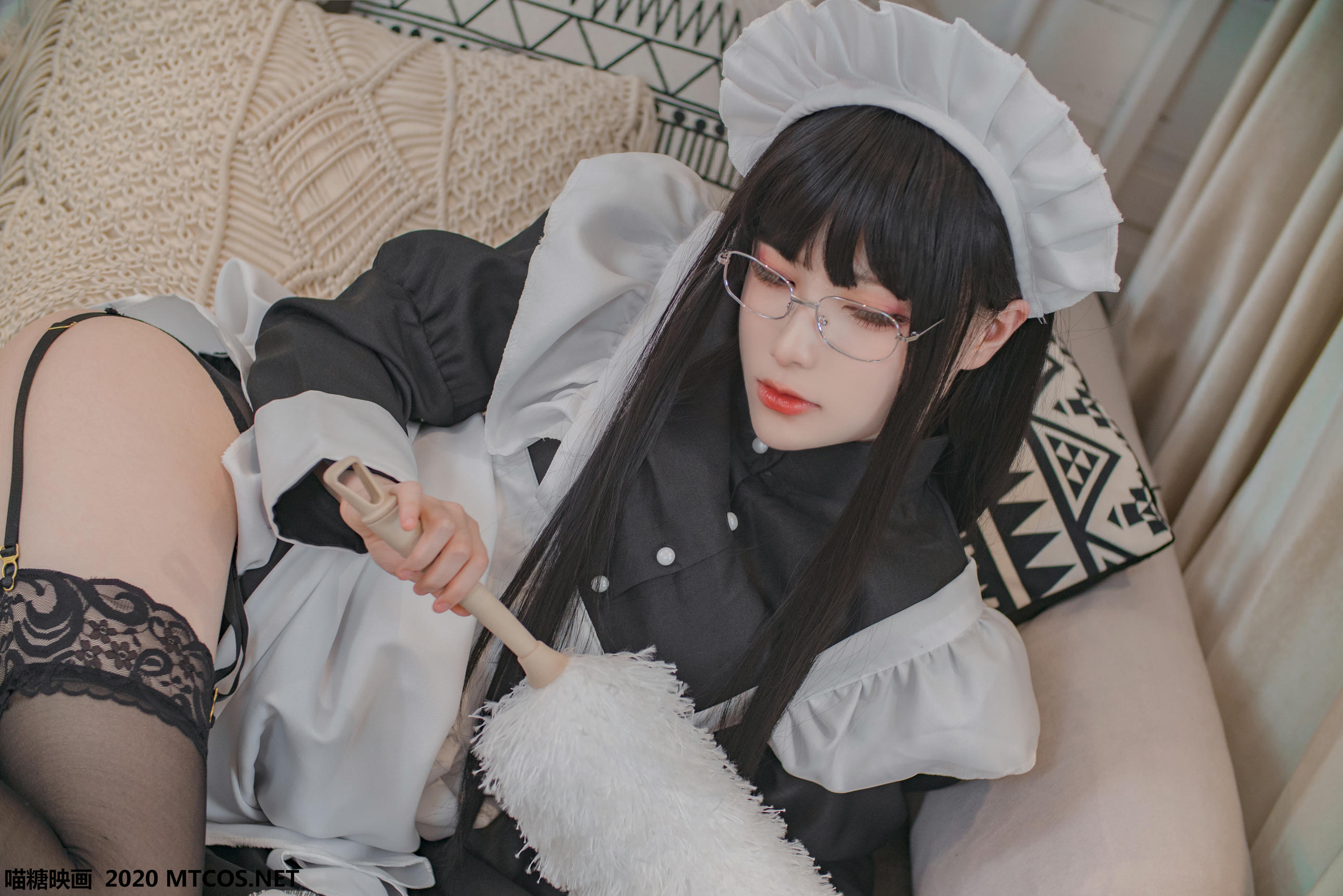 [喵糖映画] VOL.120 女仆眼镜娘[36P／395M]_第1集