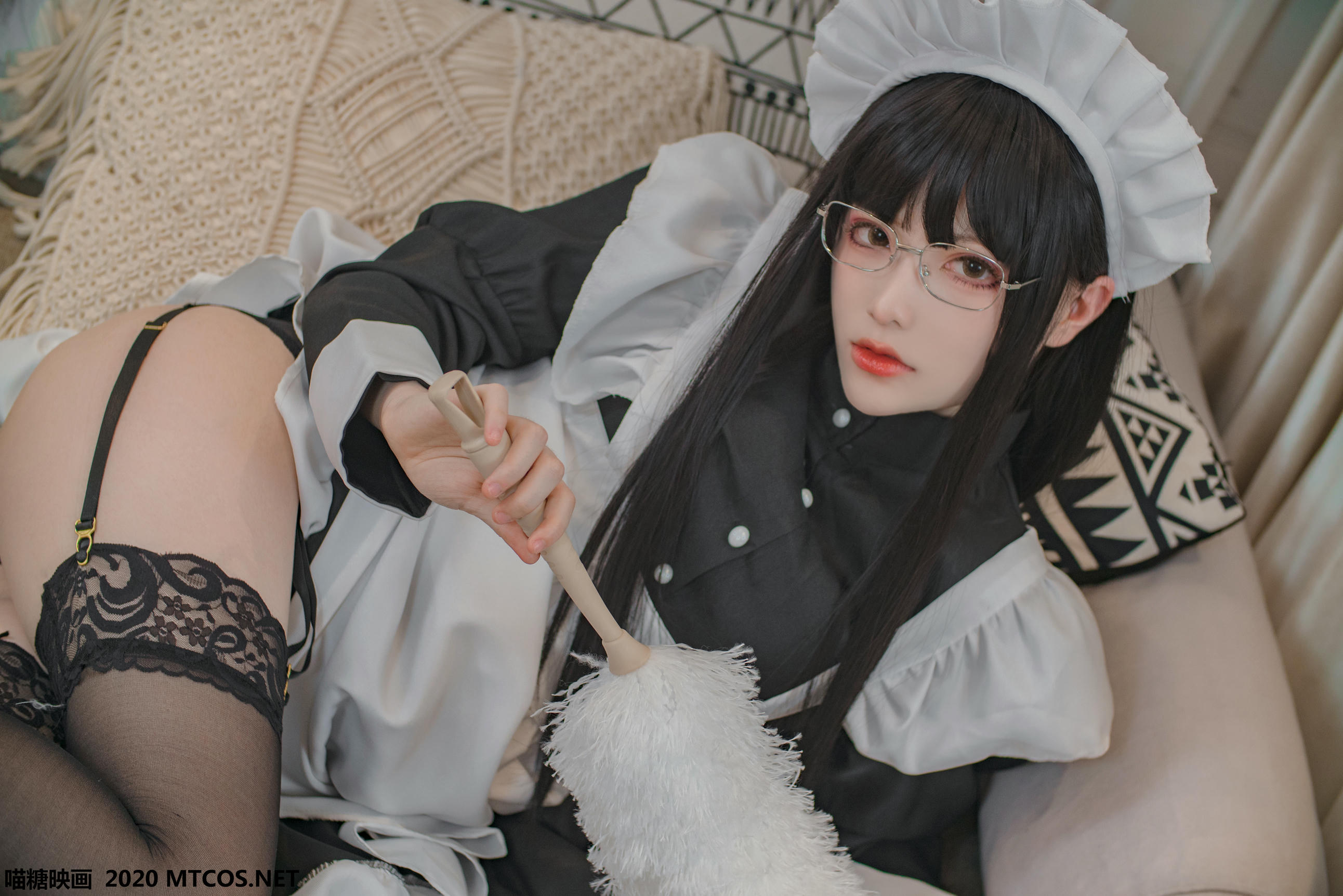 [喵糖映画] VOL.120 女仆眼镜娘[36P／395M]_第1集