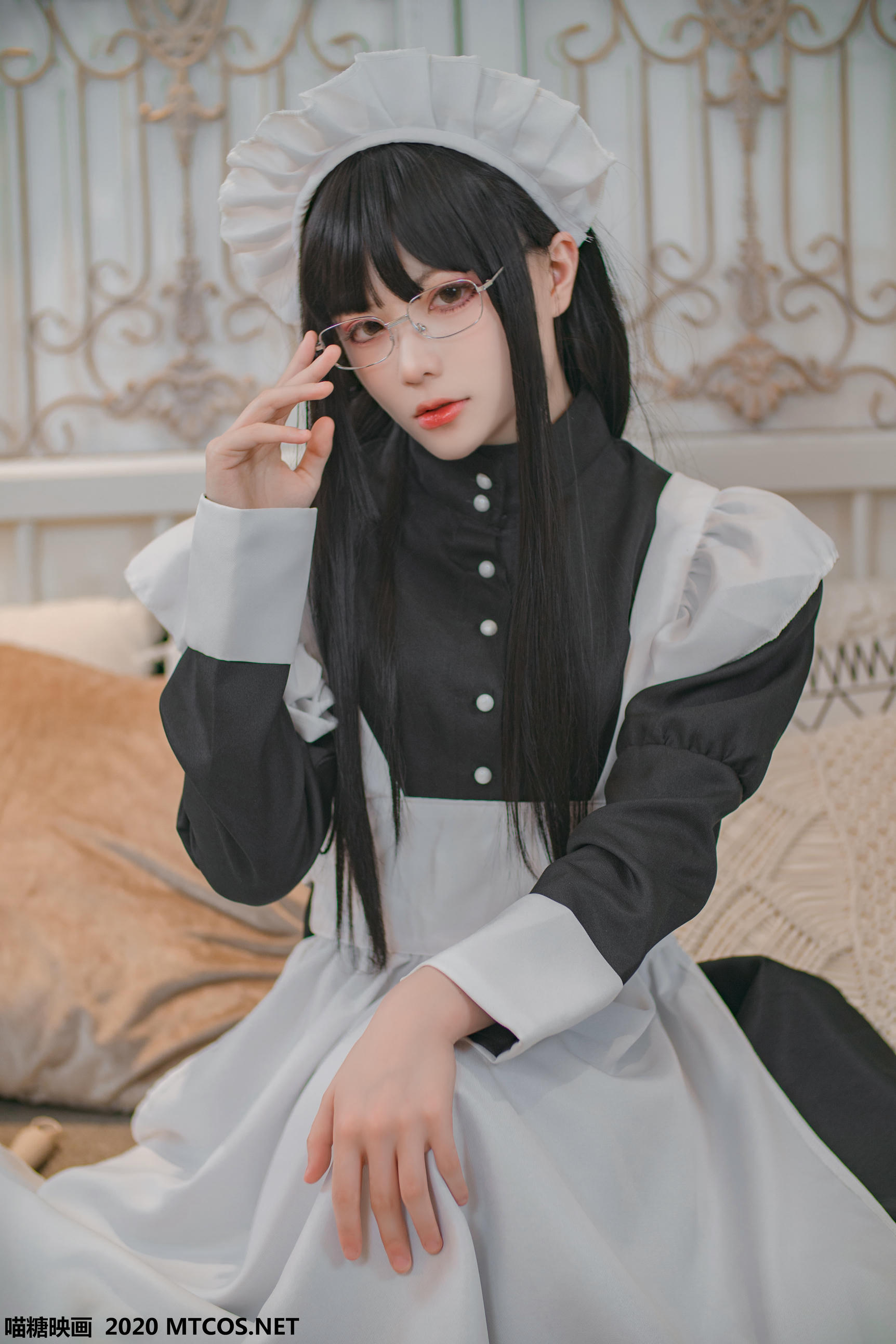 [喵糖映画] VOL.120 女仆眼镜娘[36P／395M]_第2集