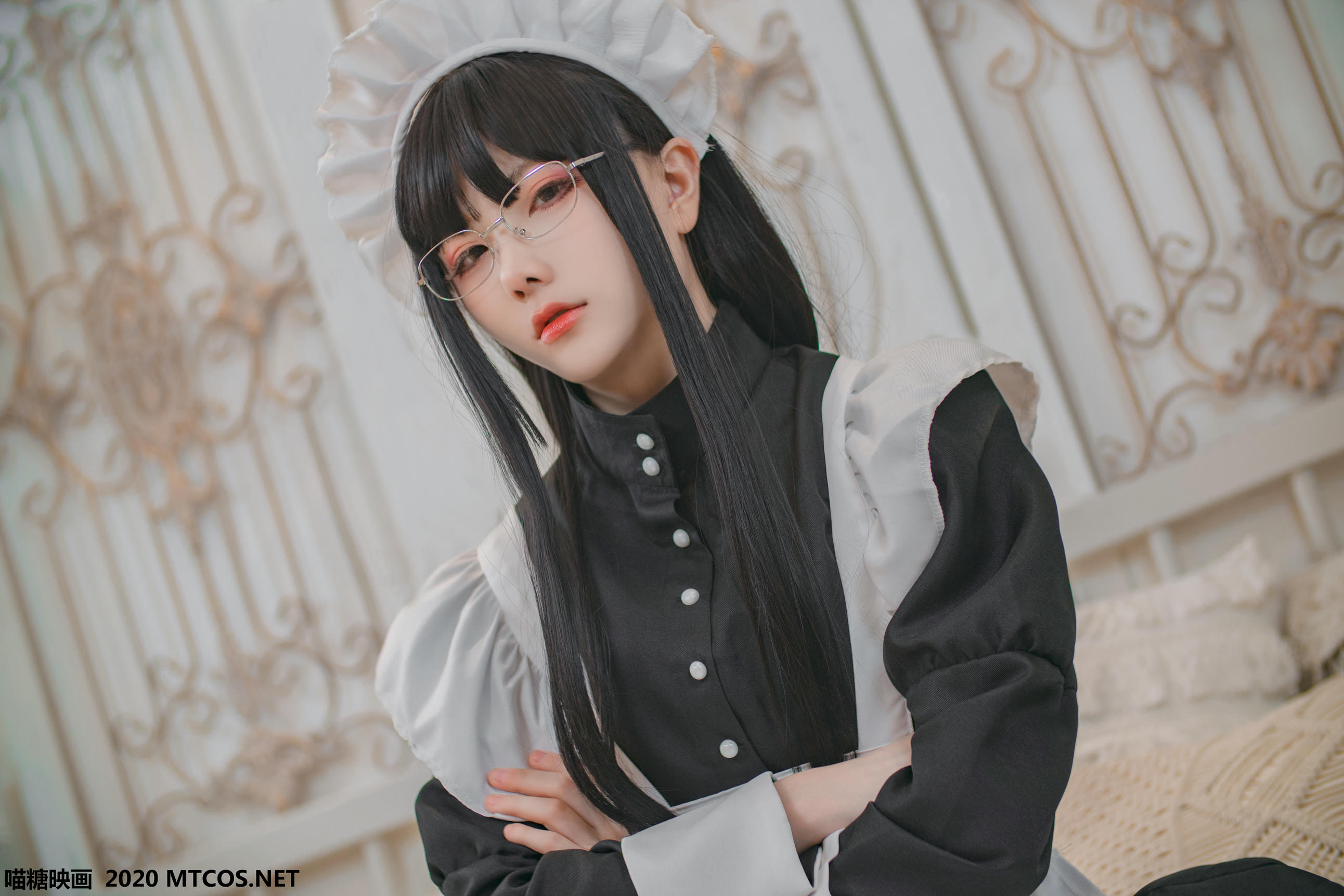 [喵糖映画] VOL.120 女仆眼镜娘[36P／395M]_第2集