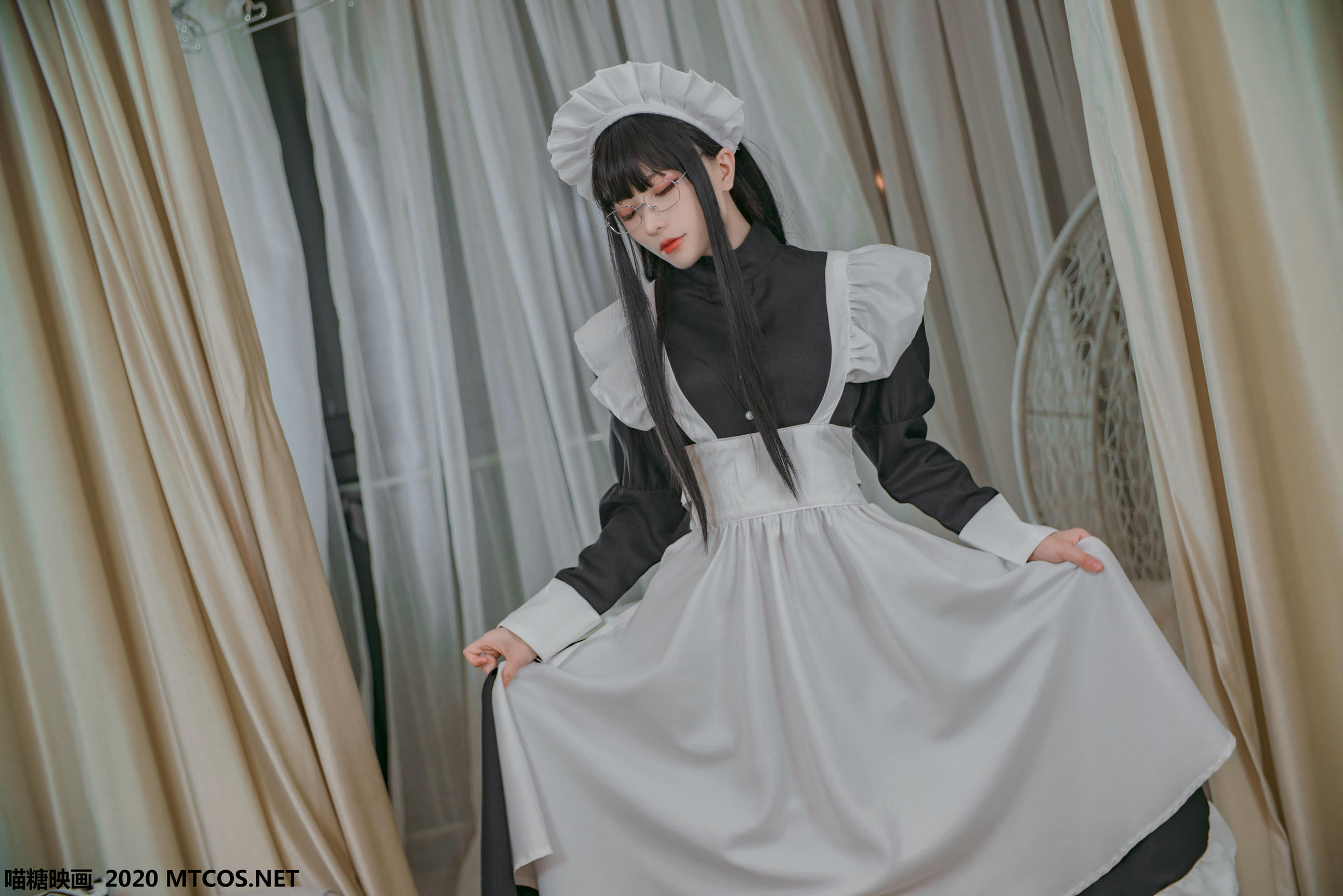 [喵糖映画] VOL.120 女仆眼镜娘[36P／395M]_第2集