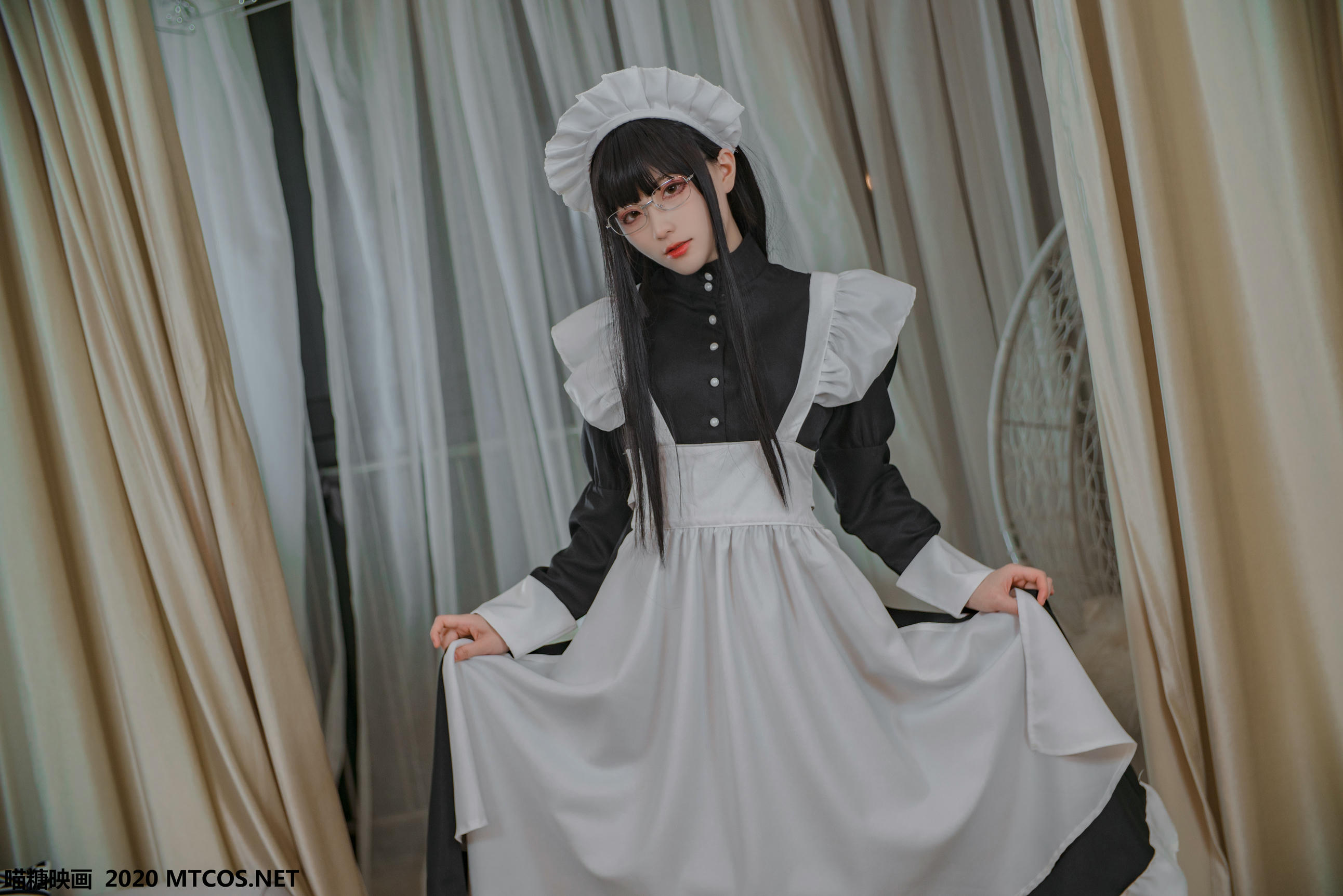 [喵糖映画] VOL.120 女仆眼镜娘[36P／395M]_第2集