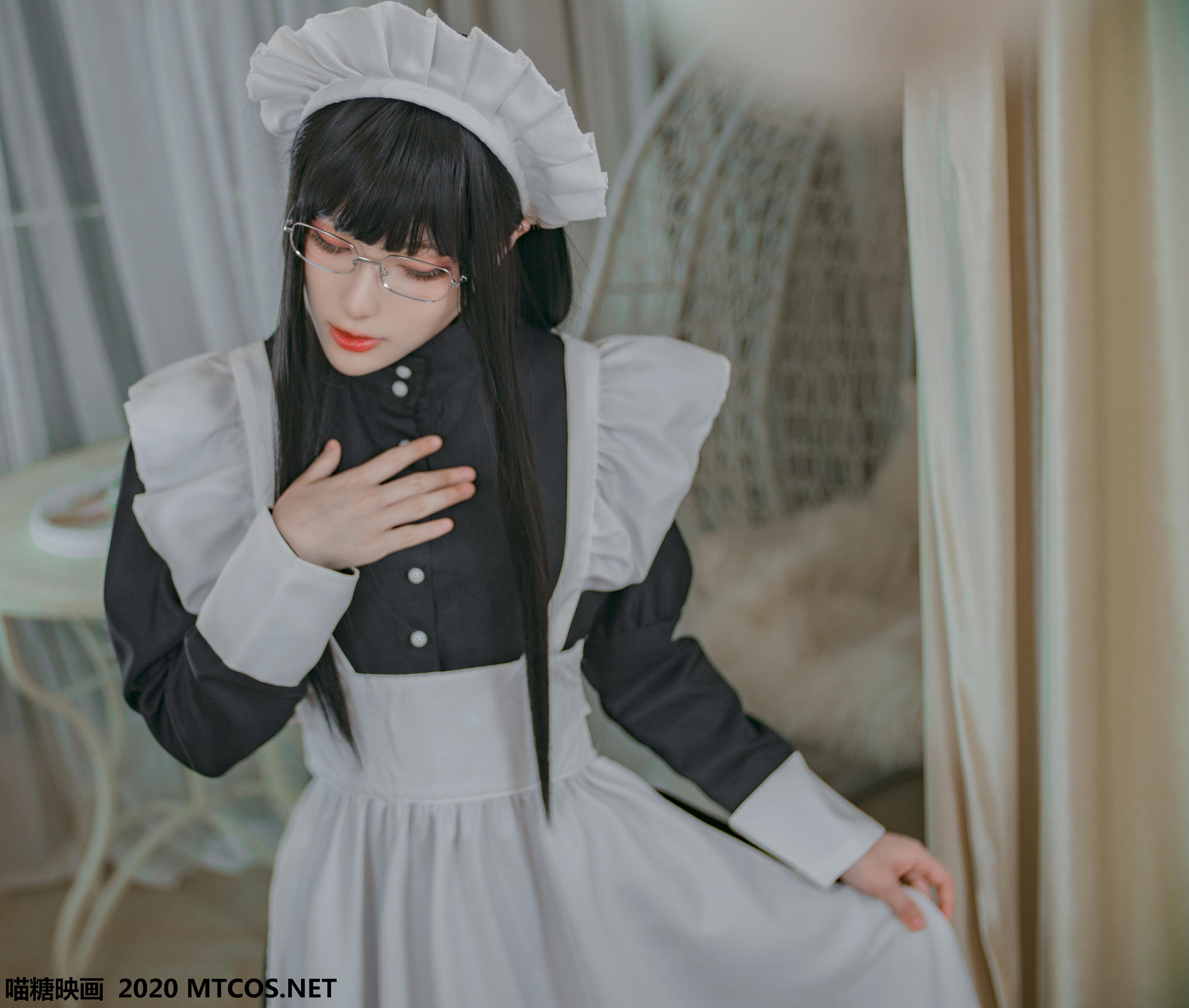 [喵糖映画] VOL.120 女仆眼镜娘[36P／395M]_第2集