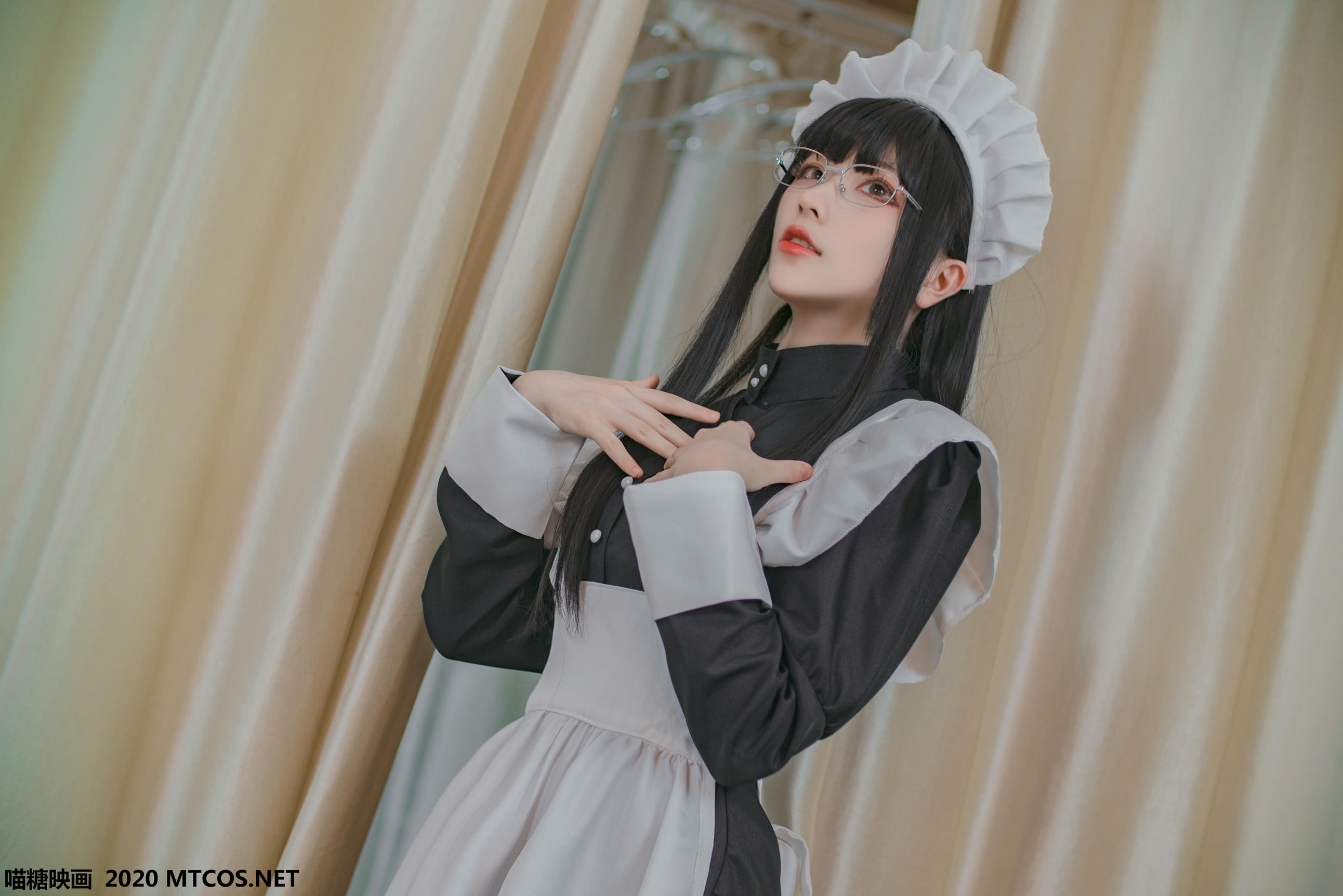 [喵糖映画] VOL.120 女仆眼镜娘[36P／395M]_第2集