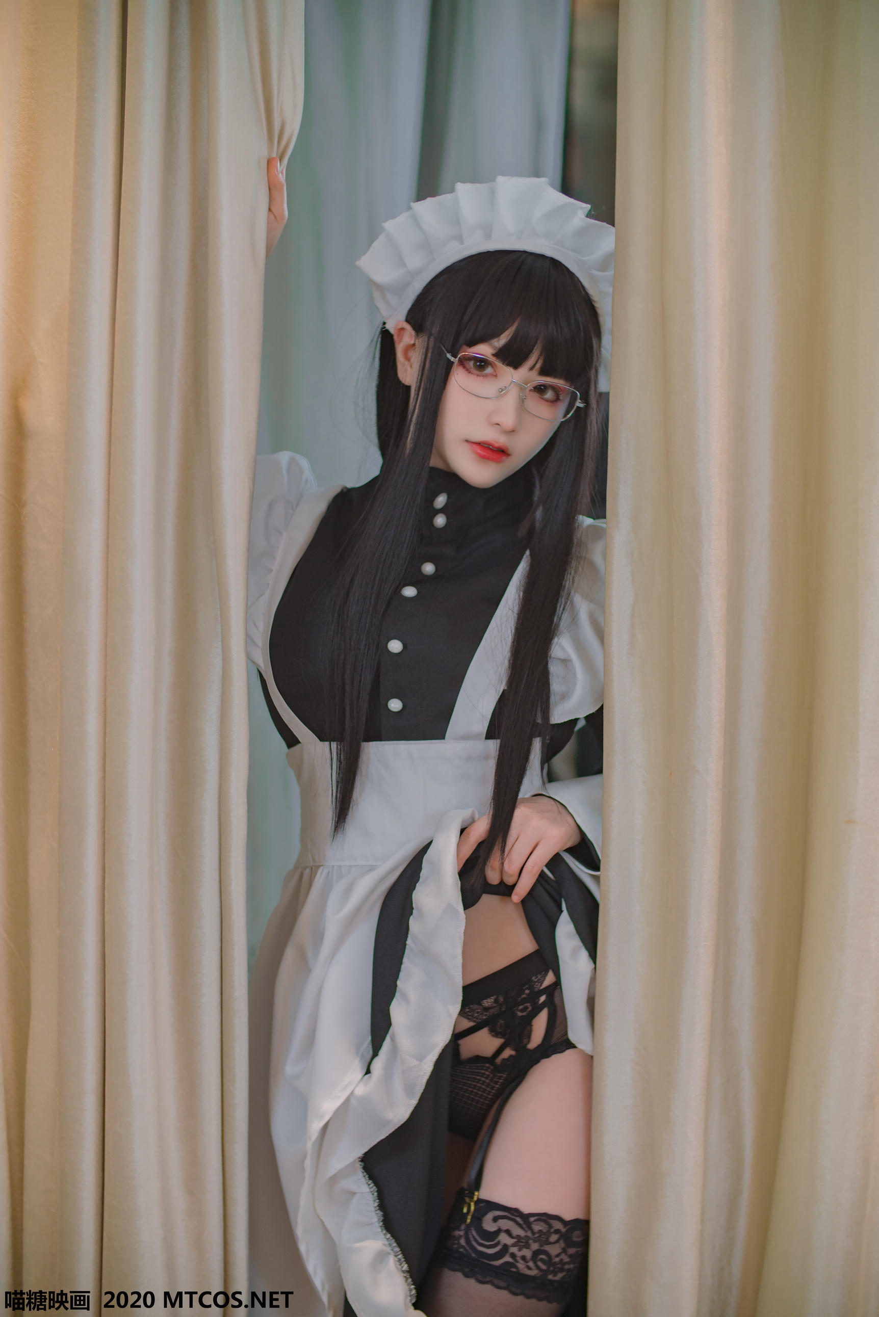 [喵糖映画] VOL.120 女仆眼镜娘[36P／395M]_第1集