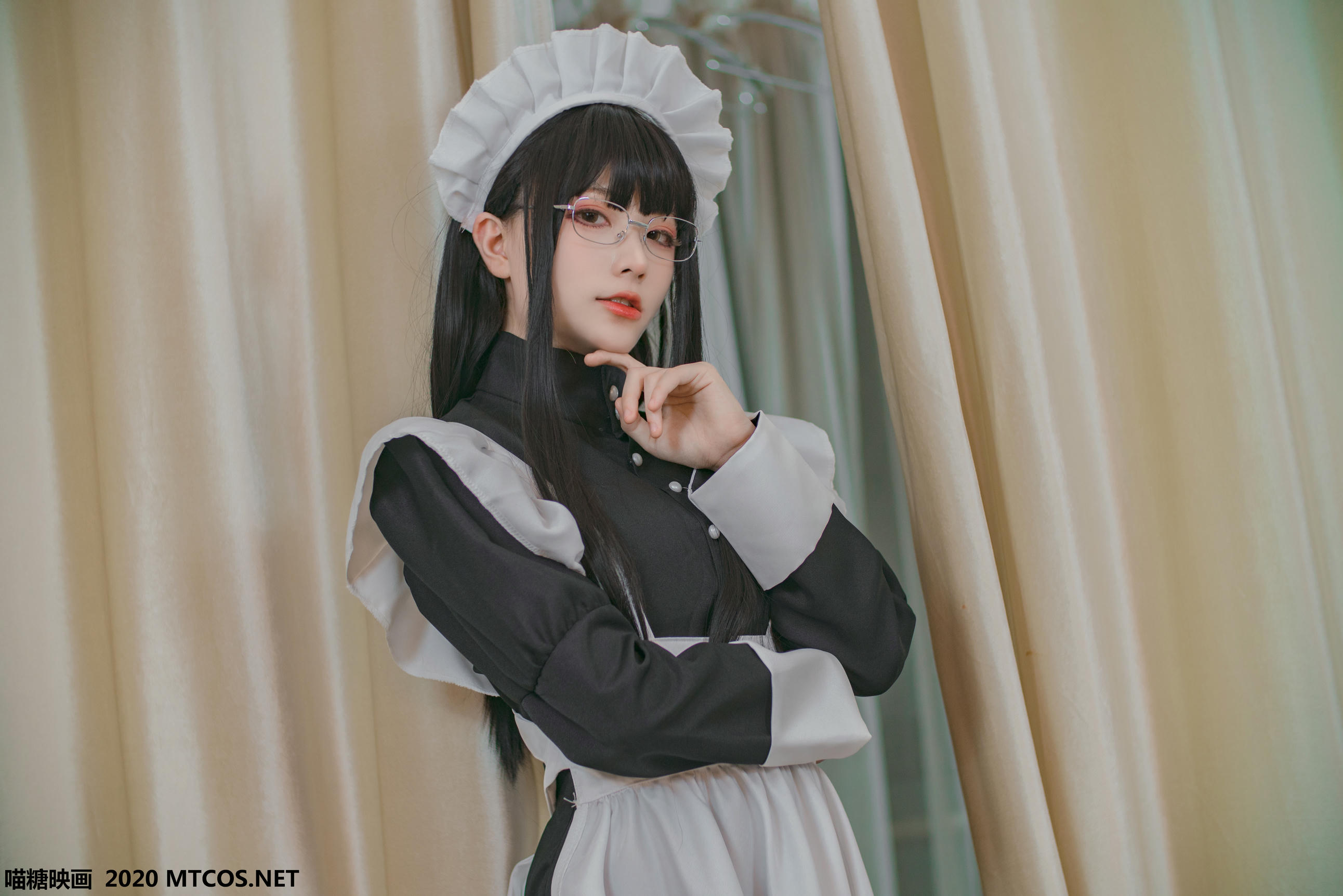 [喵糖映画] VOL.120 女仆眼镜娘[36P／395M]_第2集