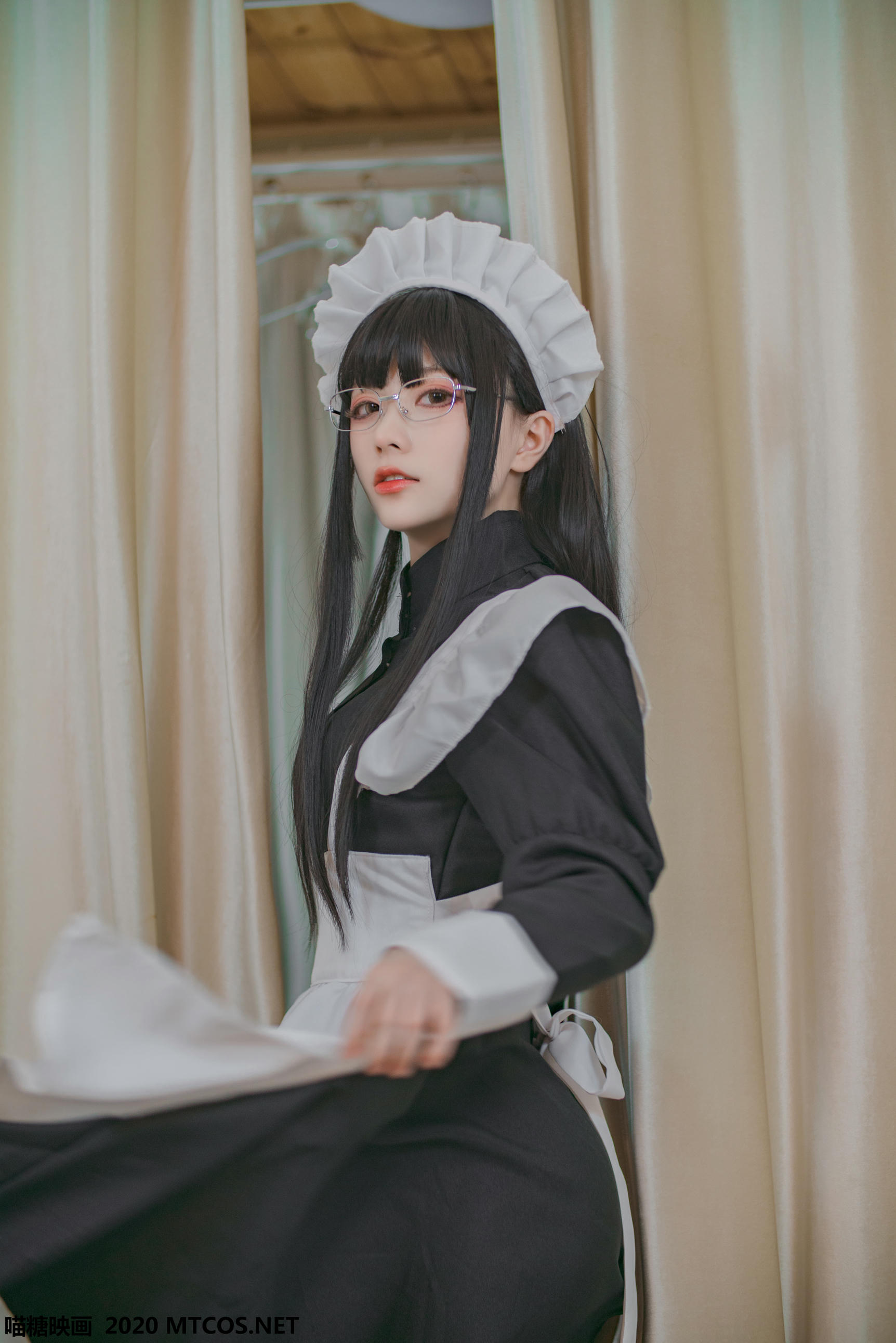 [喵糖映画] VOL.120 女仆眼镜娘[36P／395M]_第2集