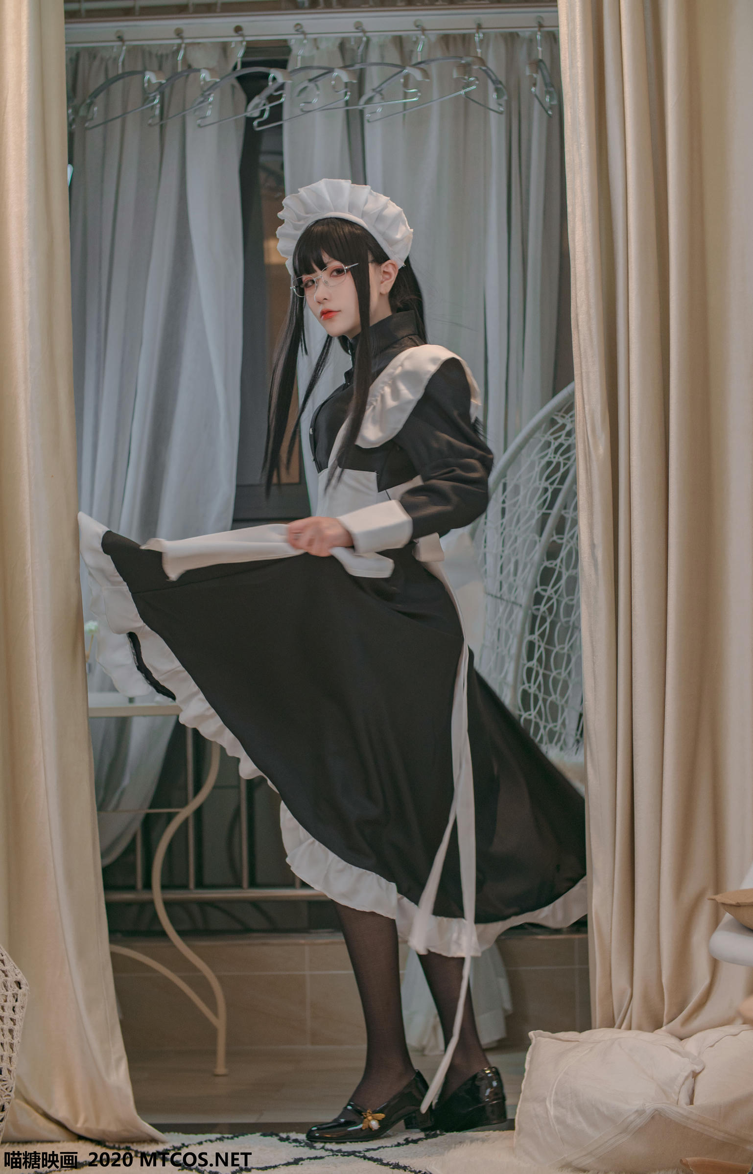 [喵糖映画] VOL.120 女仆眼镜娘[36P／395M]_第1集