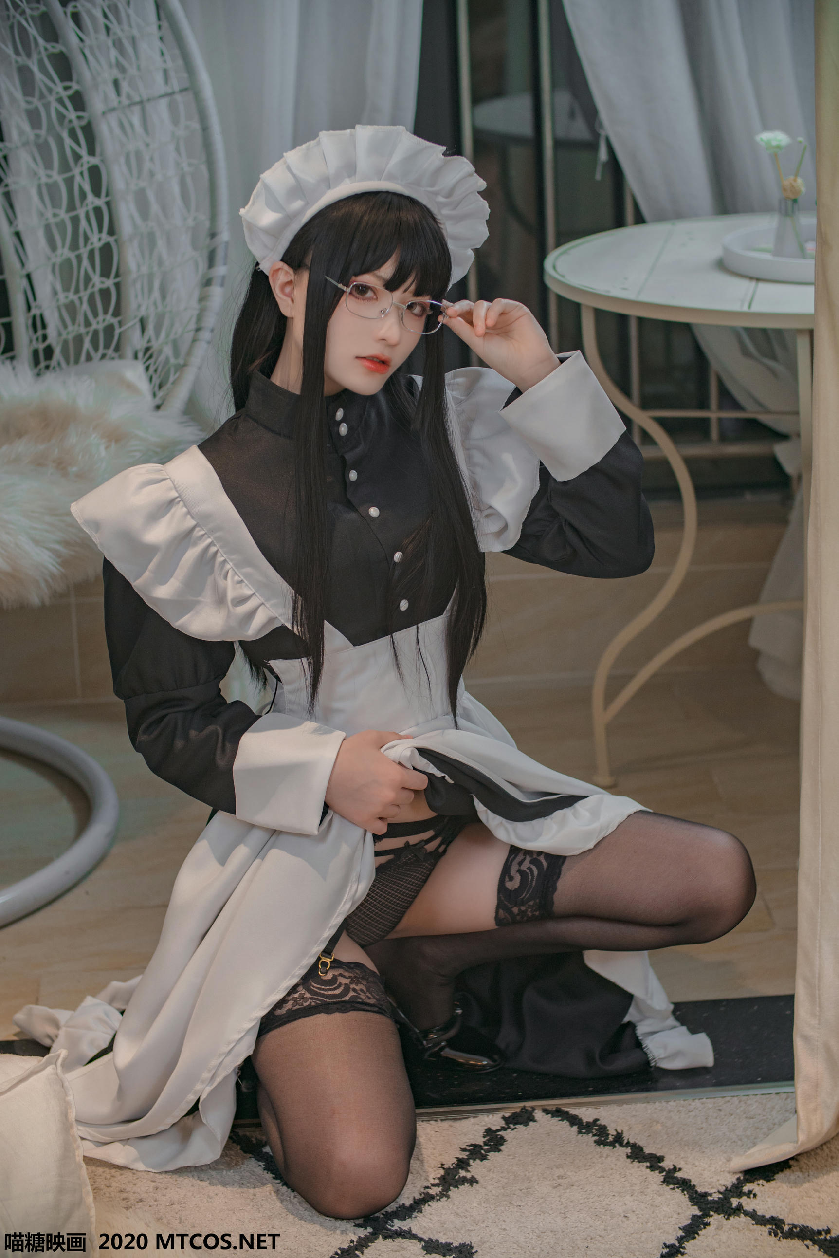 [喵糖映画] VOL.120 女仆眼镜娘[36P／395M]_第1集