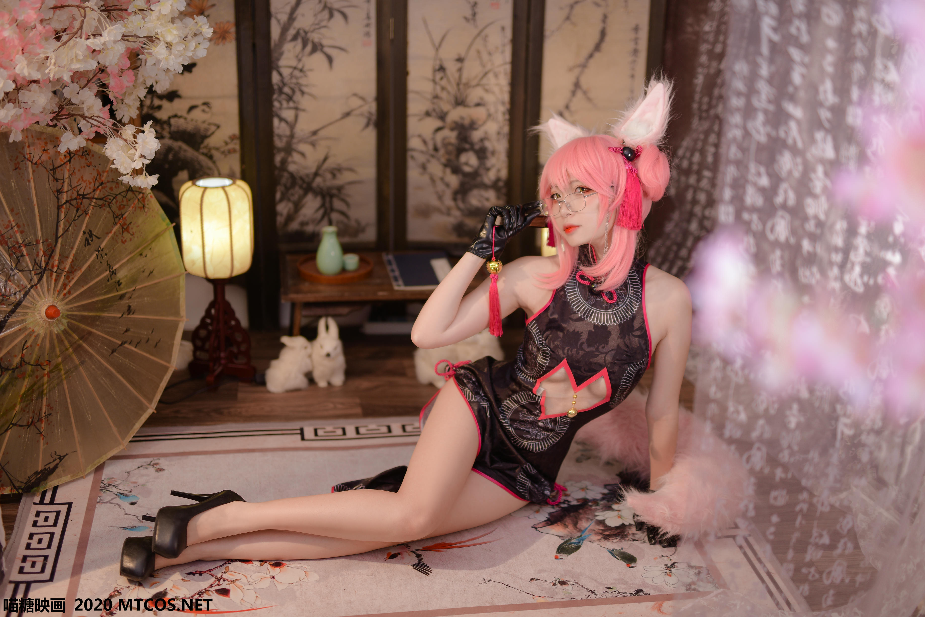 [喵糖映画] HML.002 旗袍狐耳[32P／829MB]_第1集