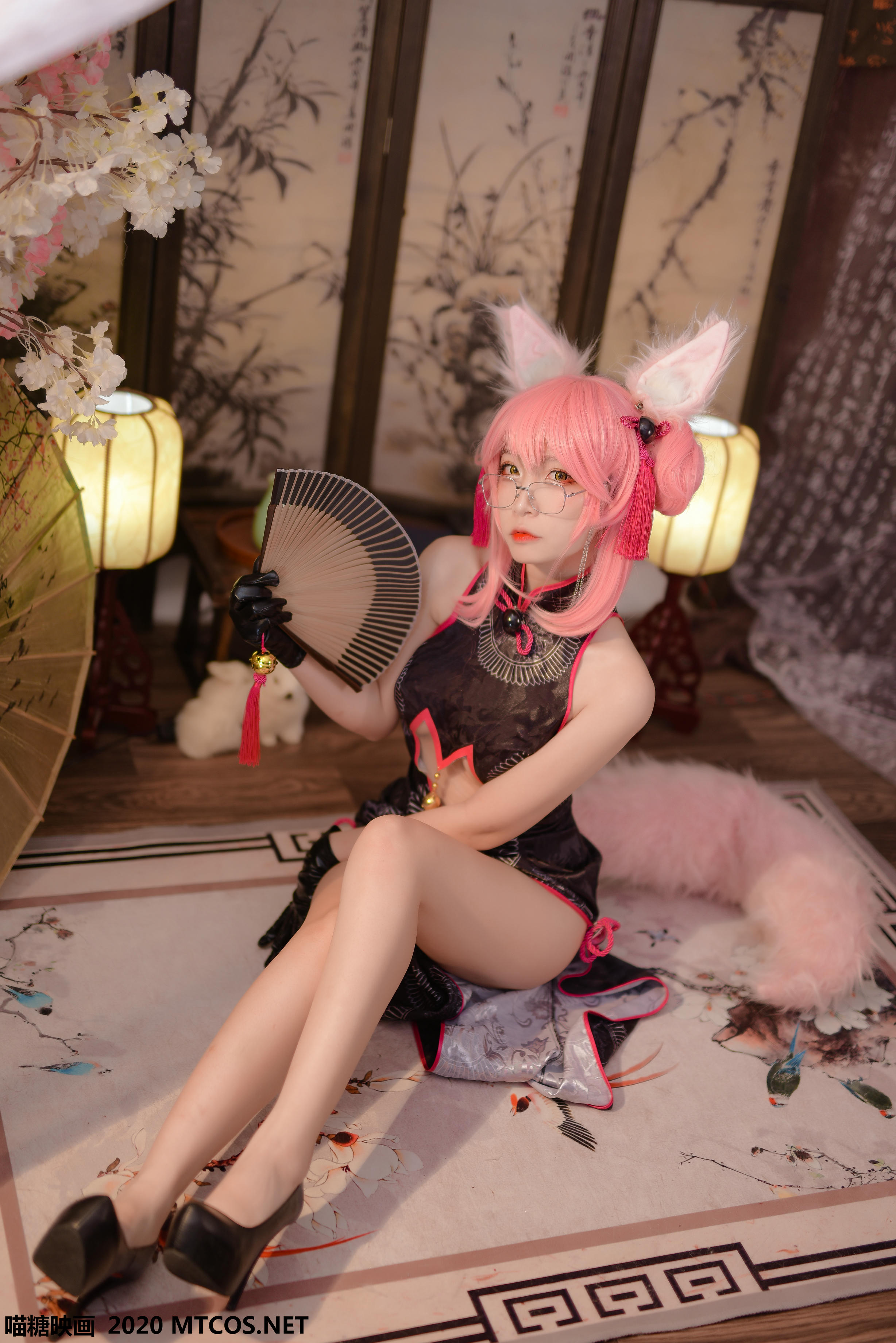 [喵糖映画] HML.002 旗袍狐耳[32P／829MB]_第1集