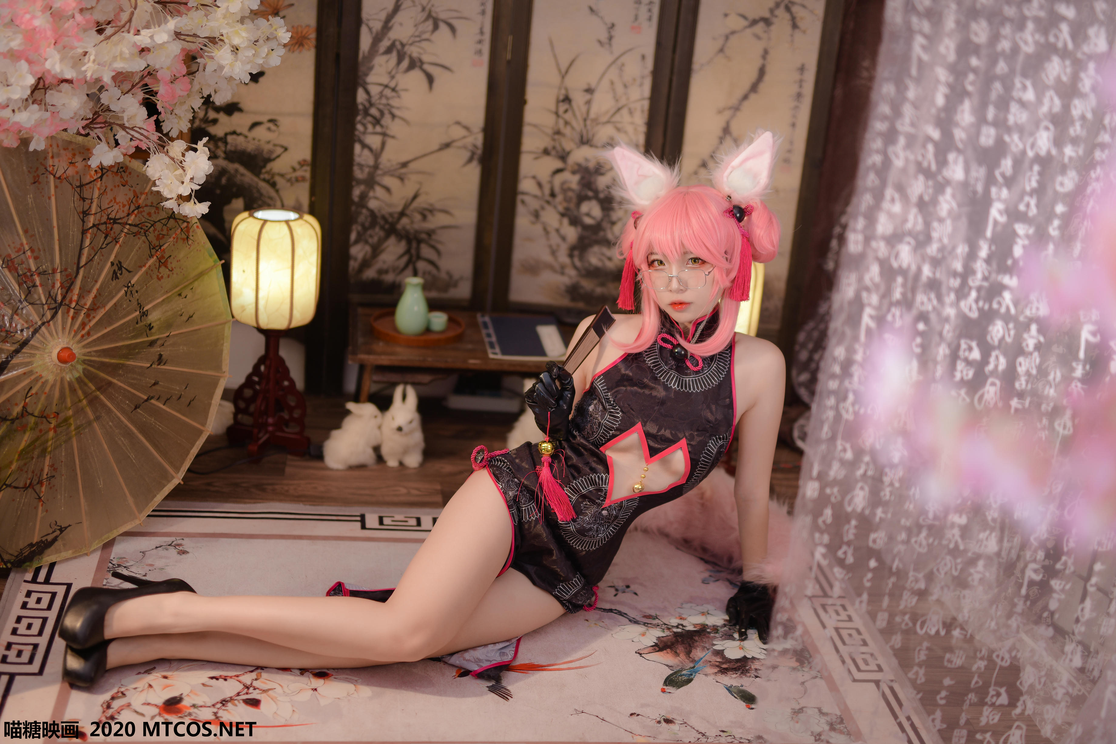 [喵糖映画] HML.002 旗袍狐耳[32P／829MB]_第1集