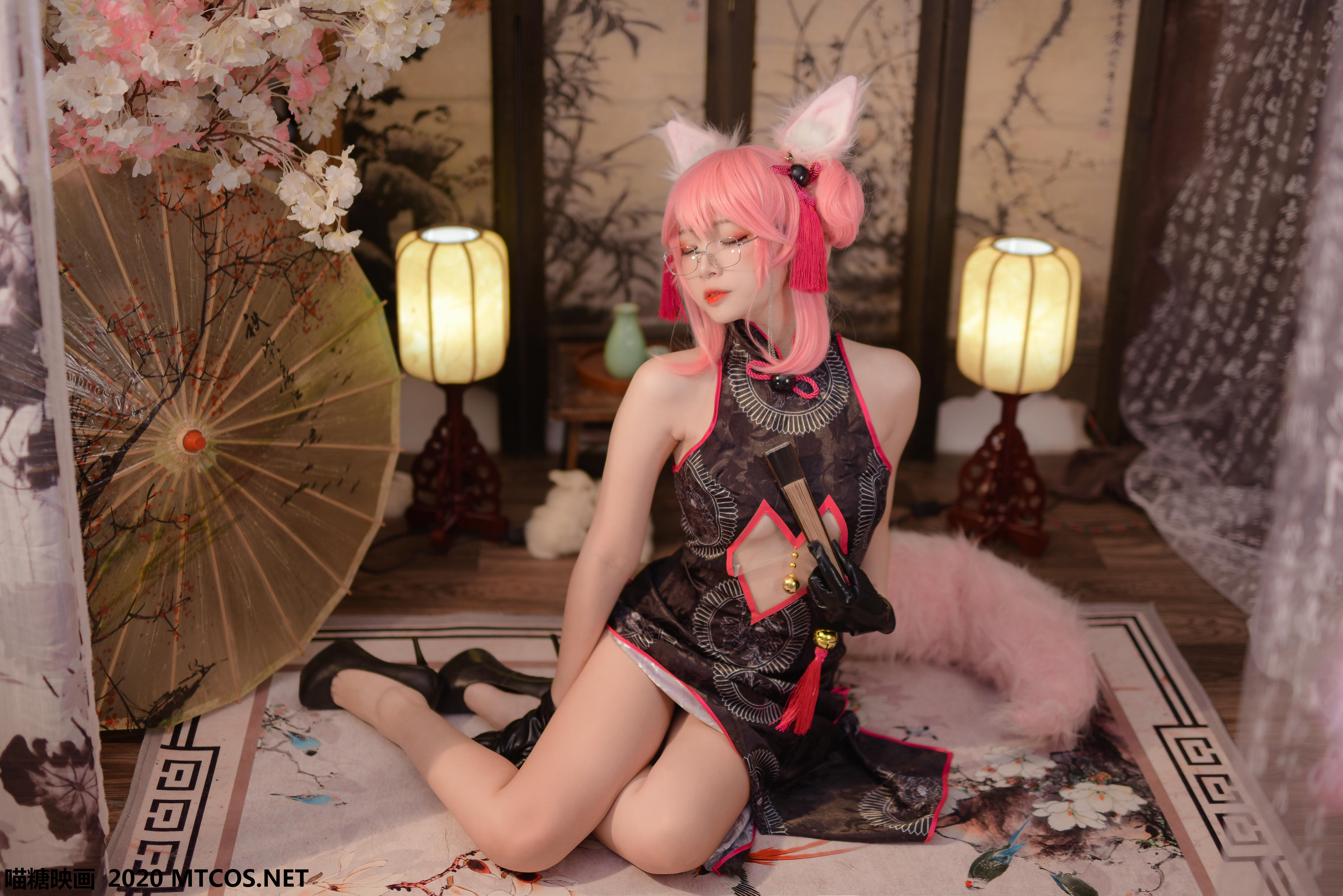 [喵糖映画] HML.002 旗袍狐耳[32P／829MB]_第1集