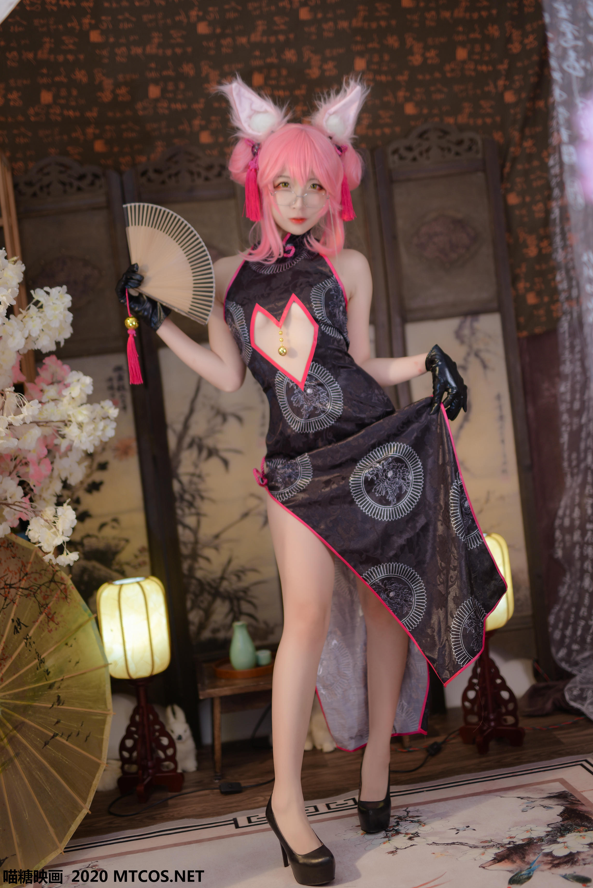 [喵糖映画] HML.002 旗袍狐耳[32P／829MB]_第1集