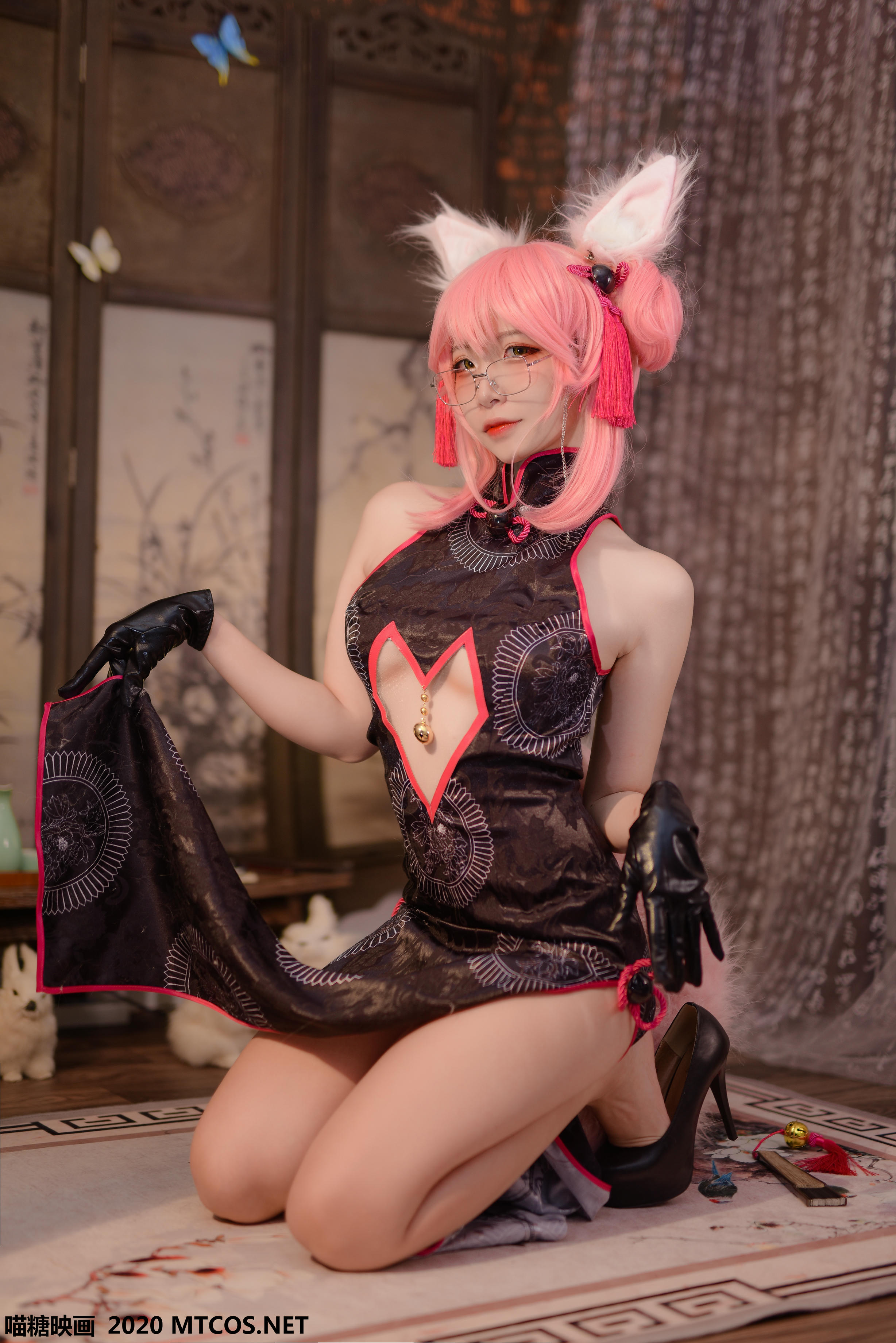 [喵糖映画] HML.002 旗袍狐耳[32P／829MB]_第2集