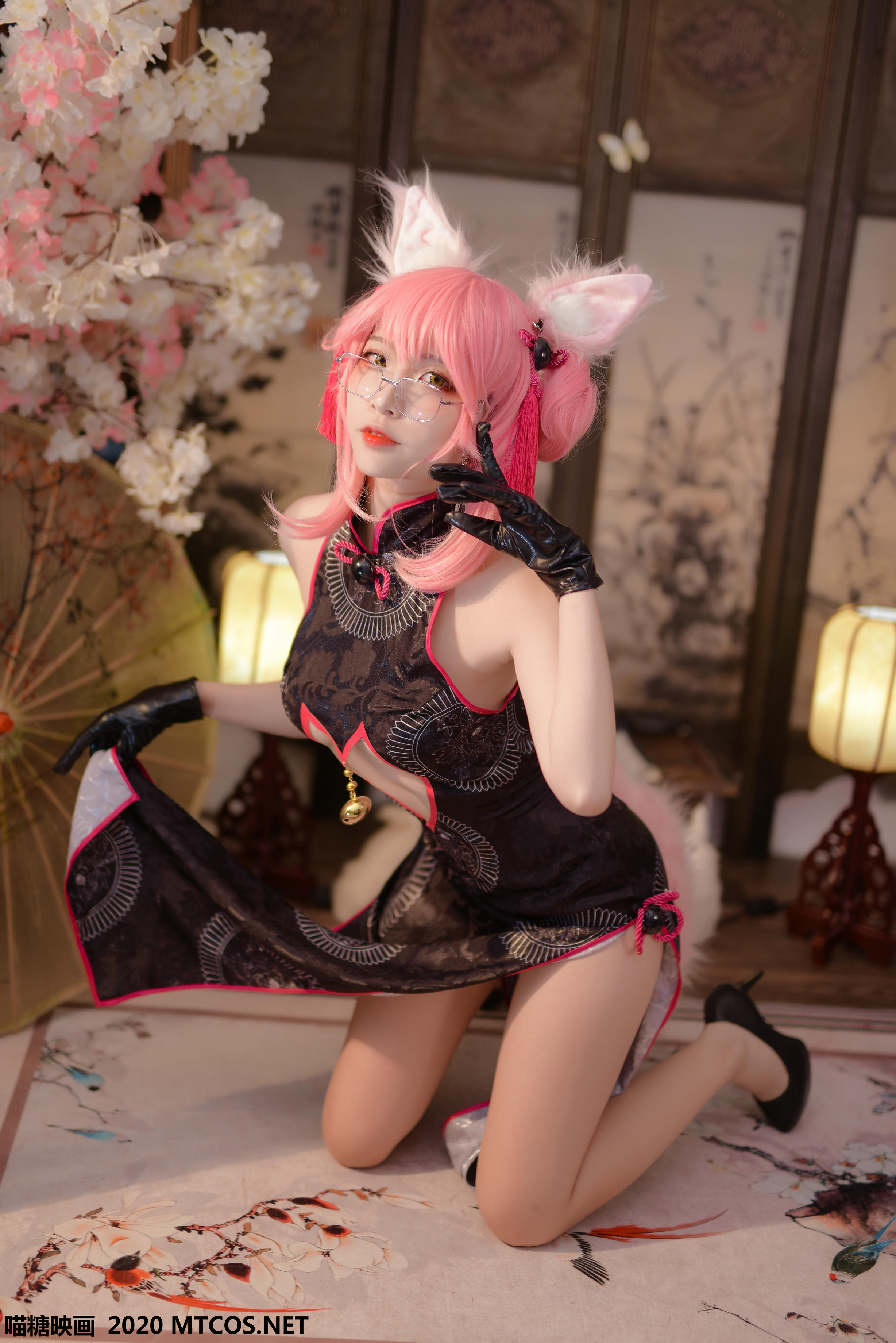 [喵糖映画] HML.002 旗袍狐耳[32P／829MB]_第2集