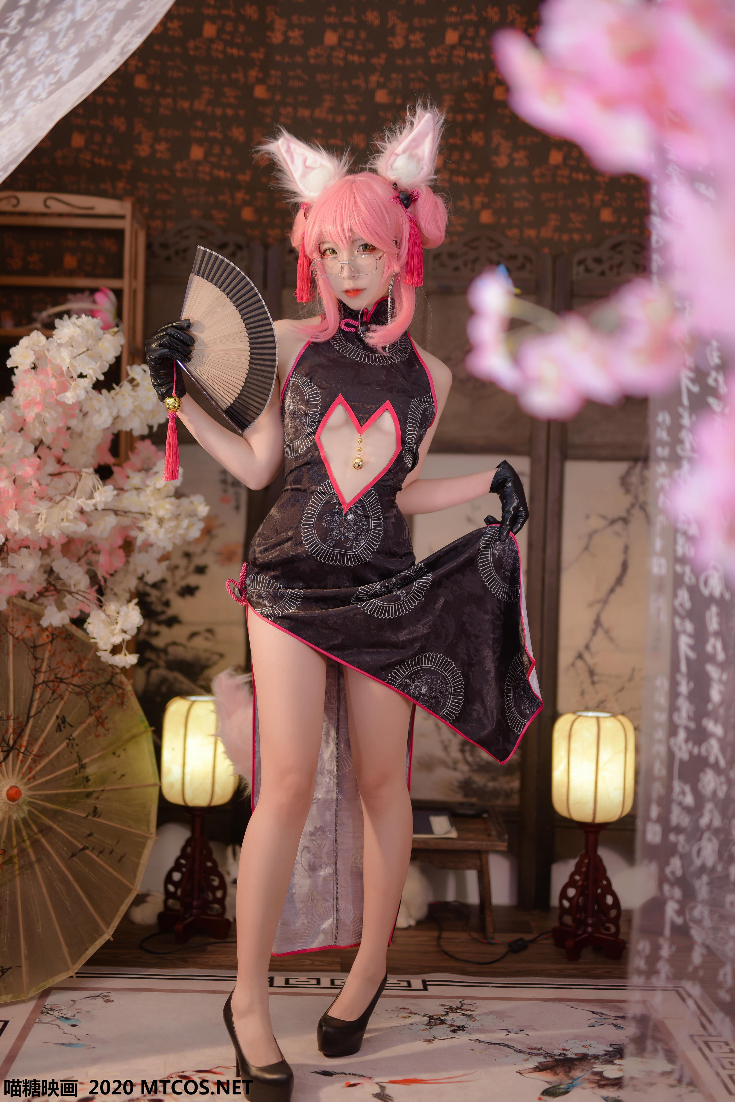 [喵糖映画] HML.002 旗袍狐耳[32P／829MB]_第1集