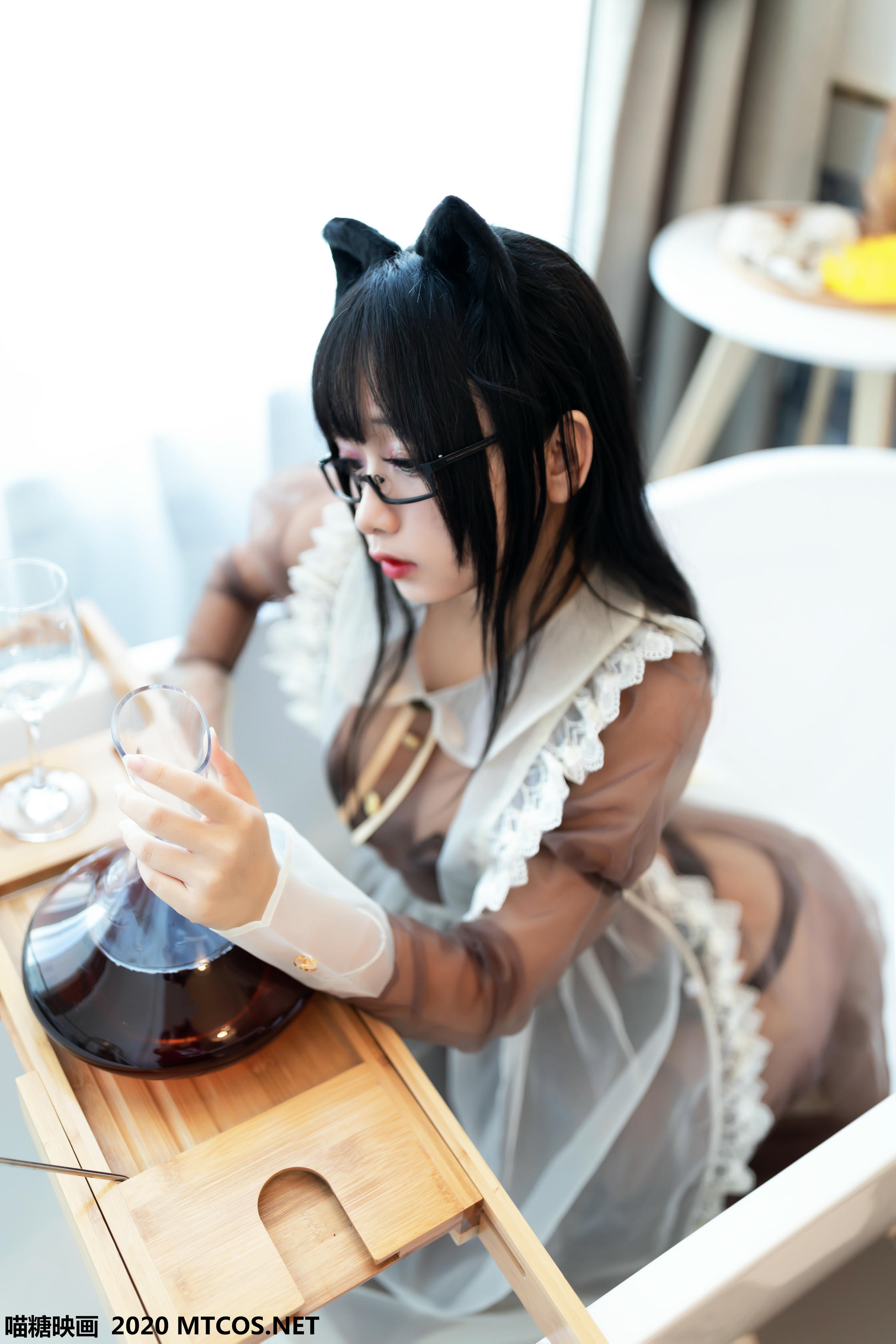 [喵糖映画] VOL.125 棕色透明女仆[43P／608M]_第1集