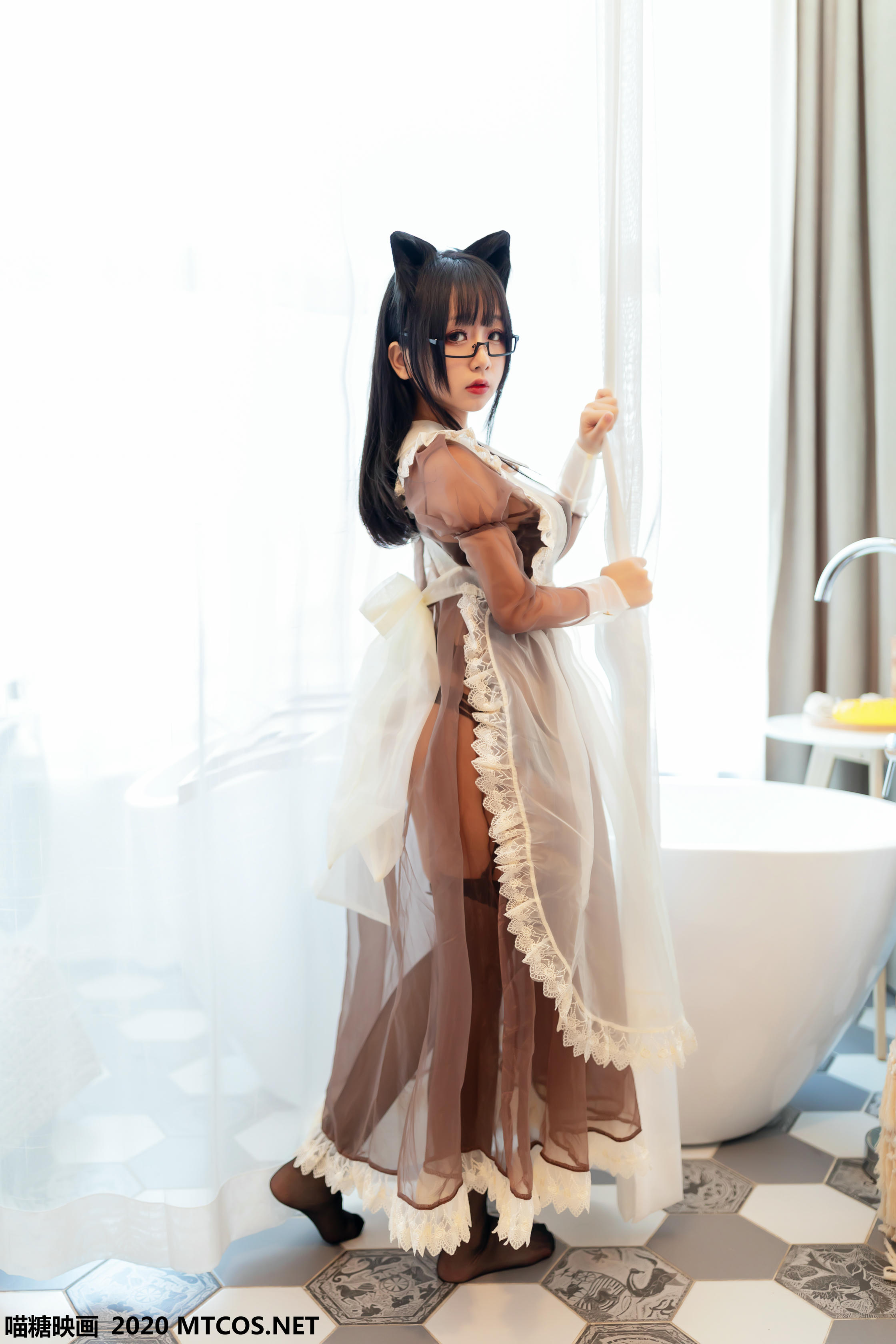 [喵糖映画] VOL.125 棕色透明女仆[43P／608M]_第1集