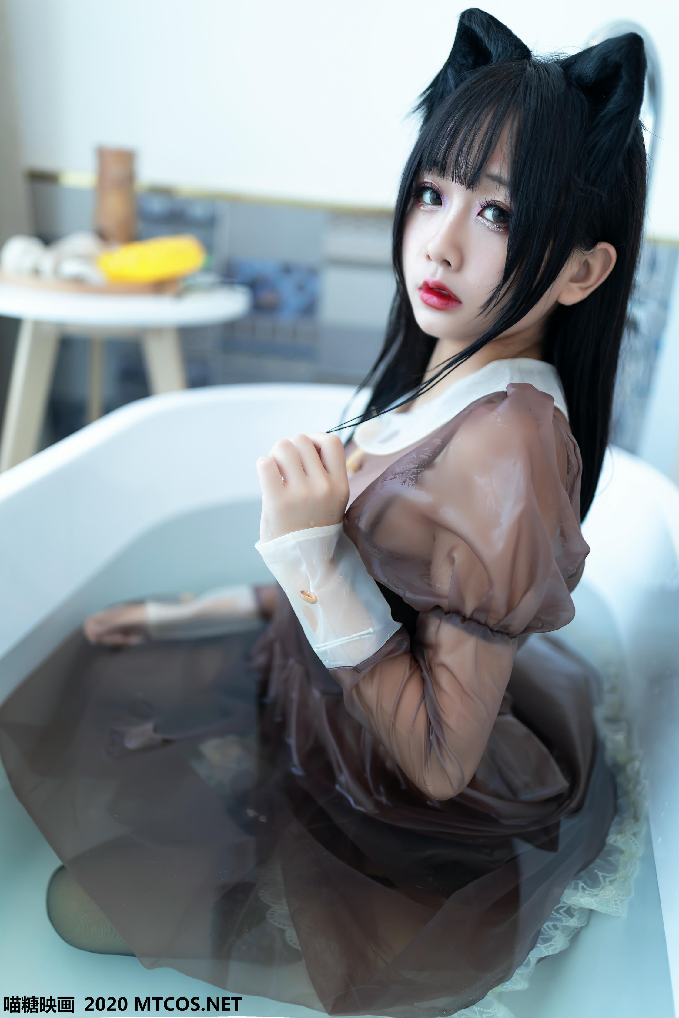 [喵糖映画] VOL.125 棕色透明女仆[43P／608M]_第1集