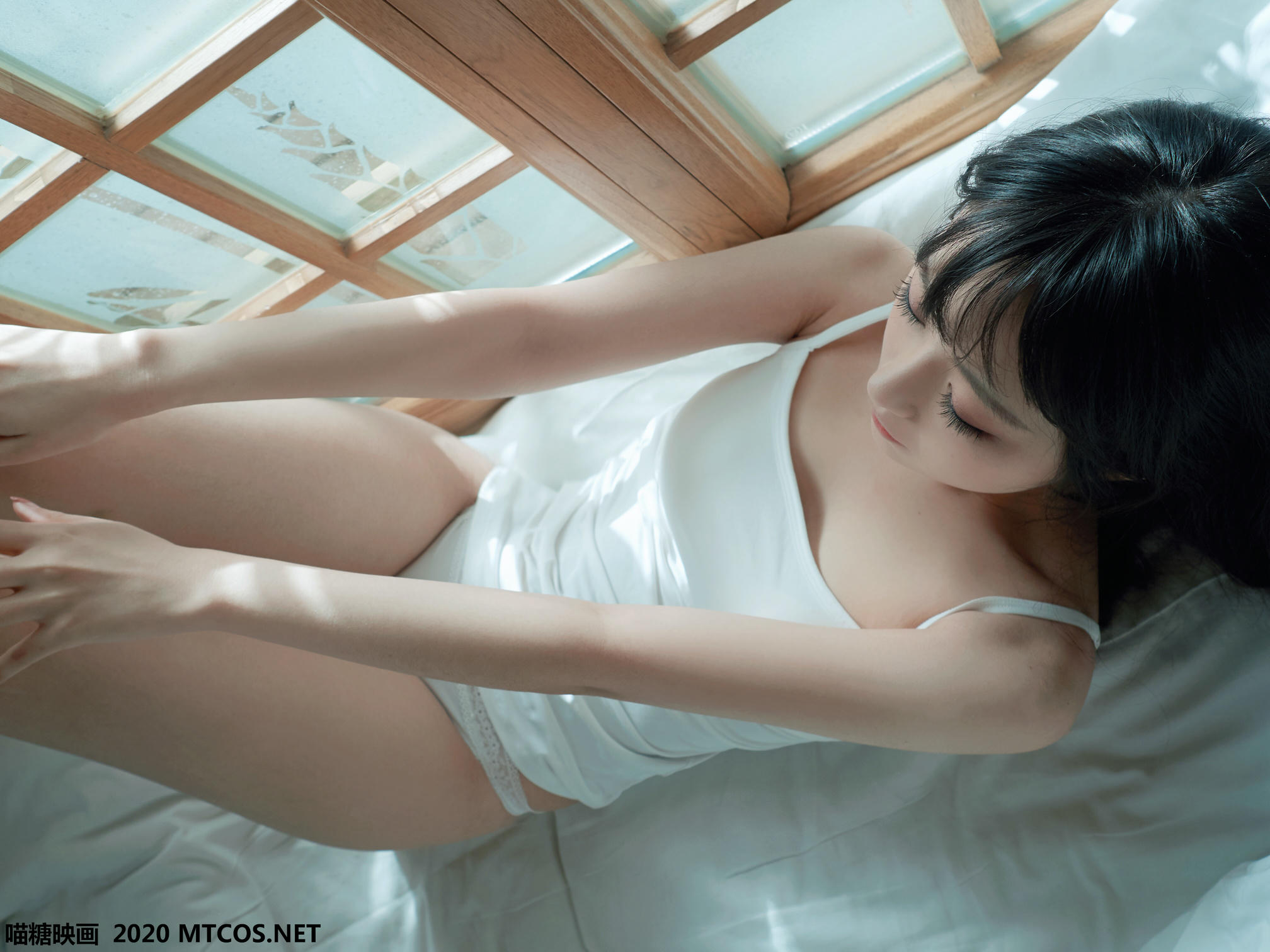 [喵糖映画] VOL.143 日系白T私房[35P／180M]_第1集