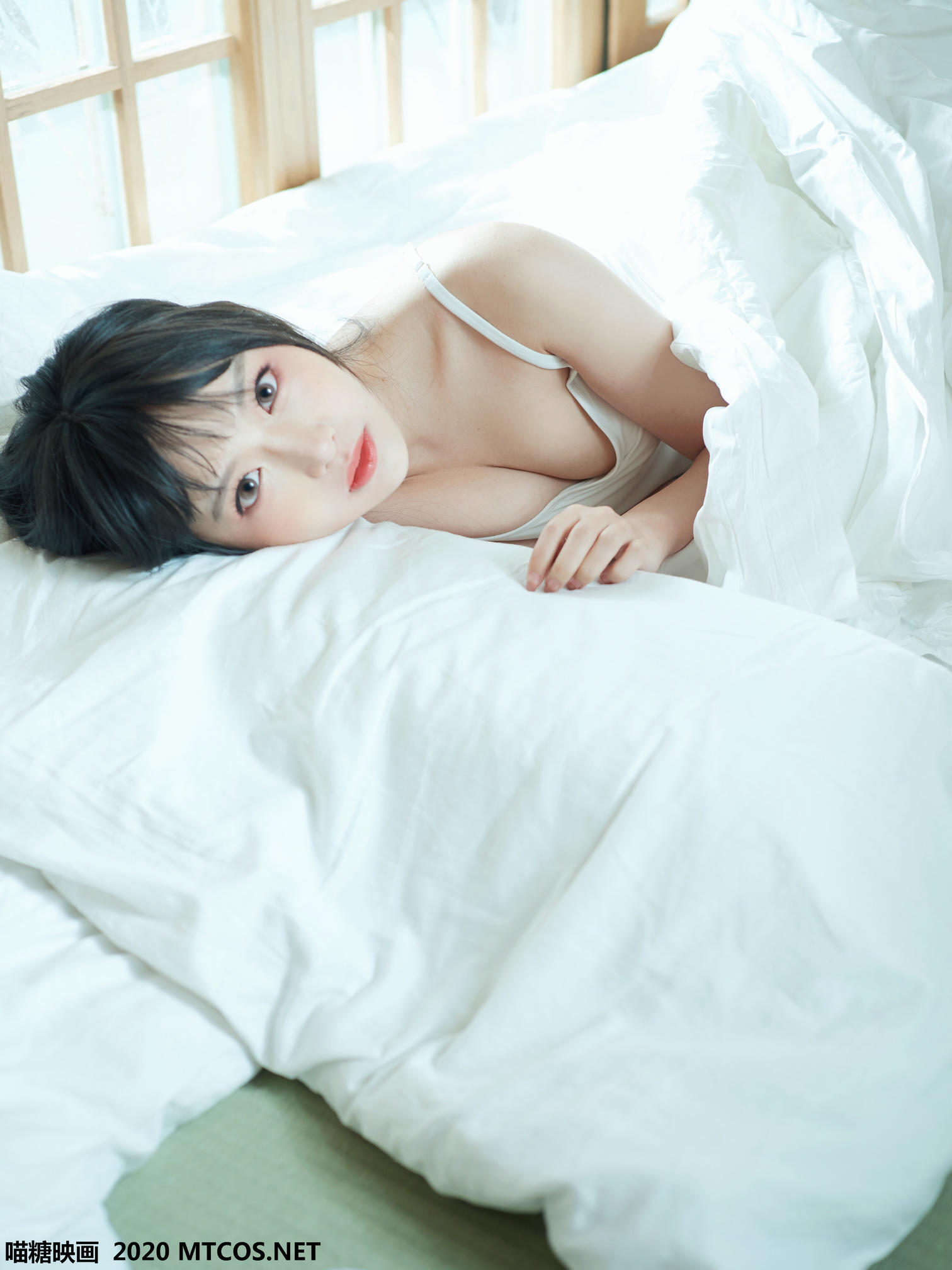 [喵糖映画] VOL.143 日系白T私房[35P／180M]_第1集