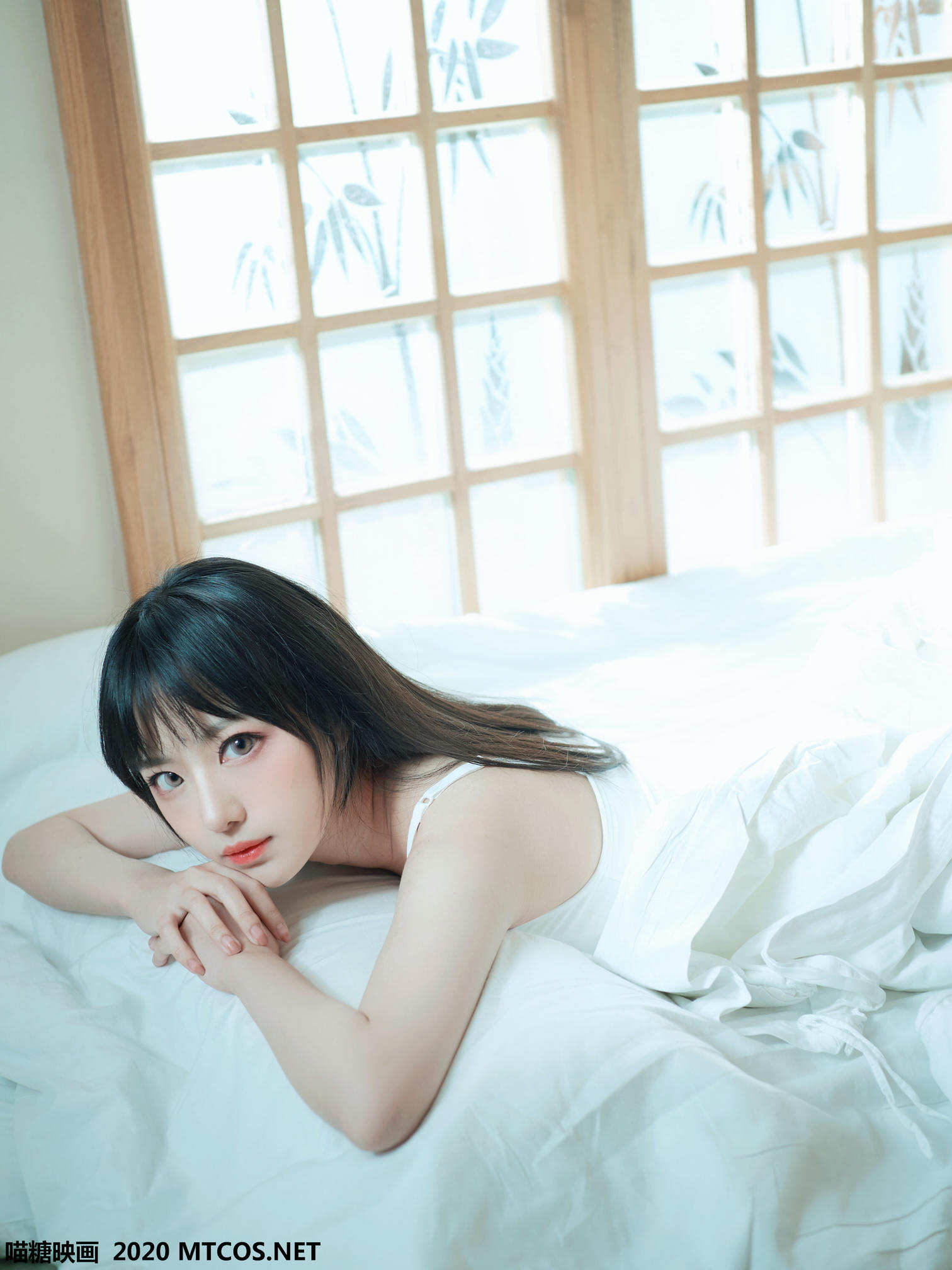 [喵糖映画] VOL.143 日系白T私房[35P／180M]_第1集