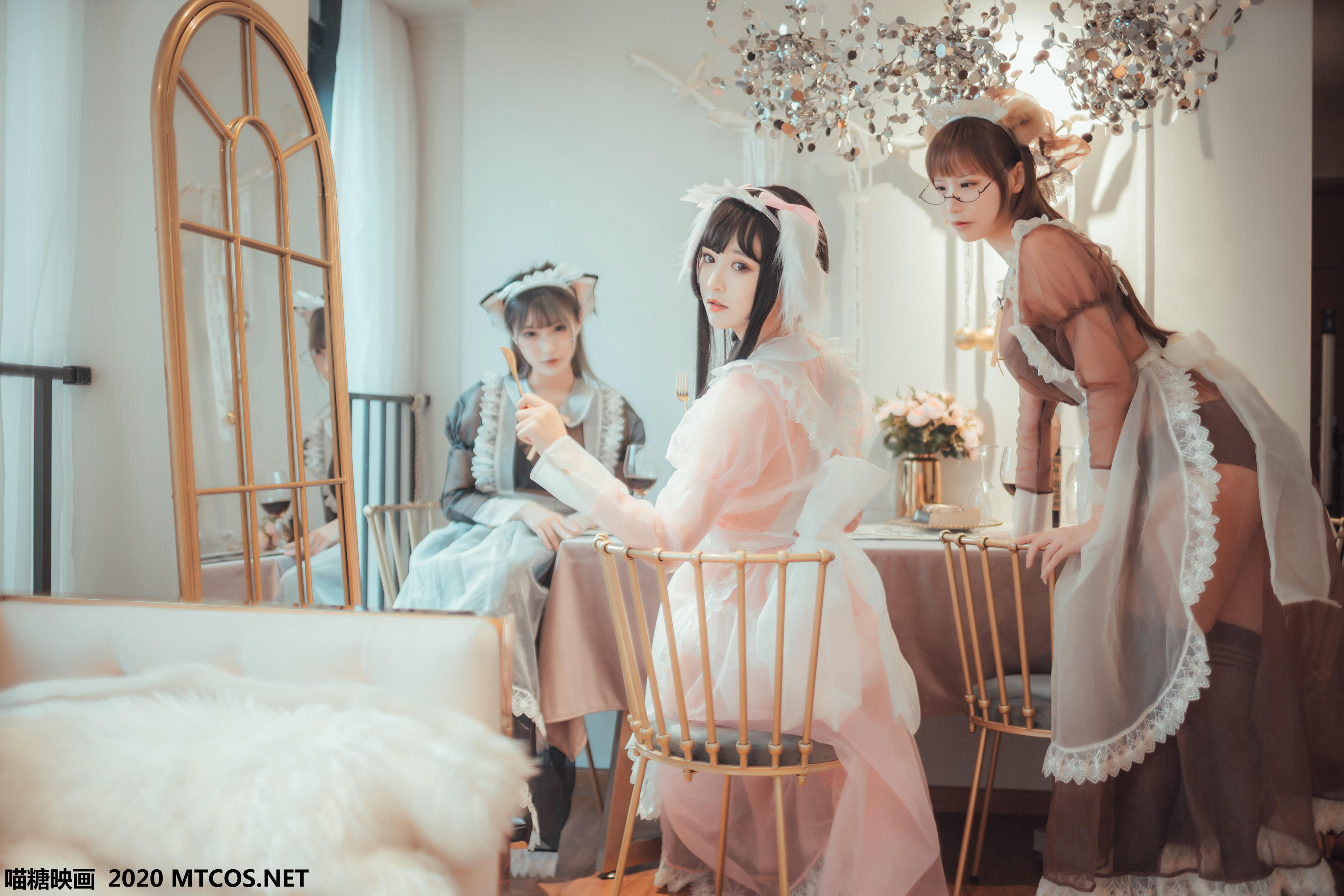 [喵糖映画] VOL.146 三人女仆[33P／430M]_第2集